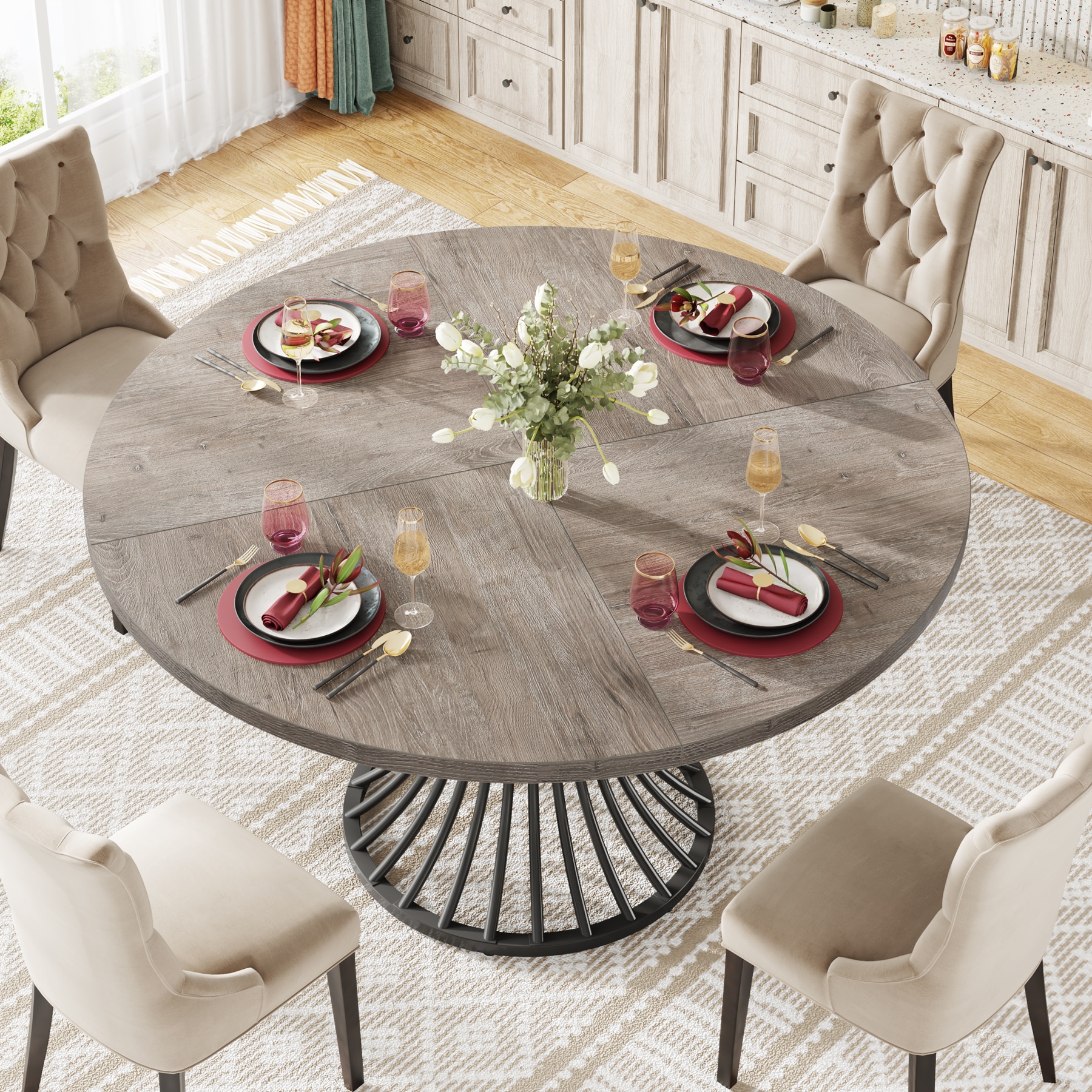 Fnova LWTJ-XK00622X Dining-Tables - View #4