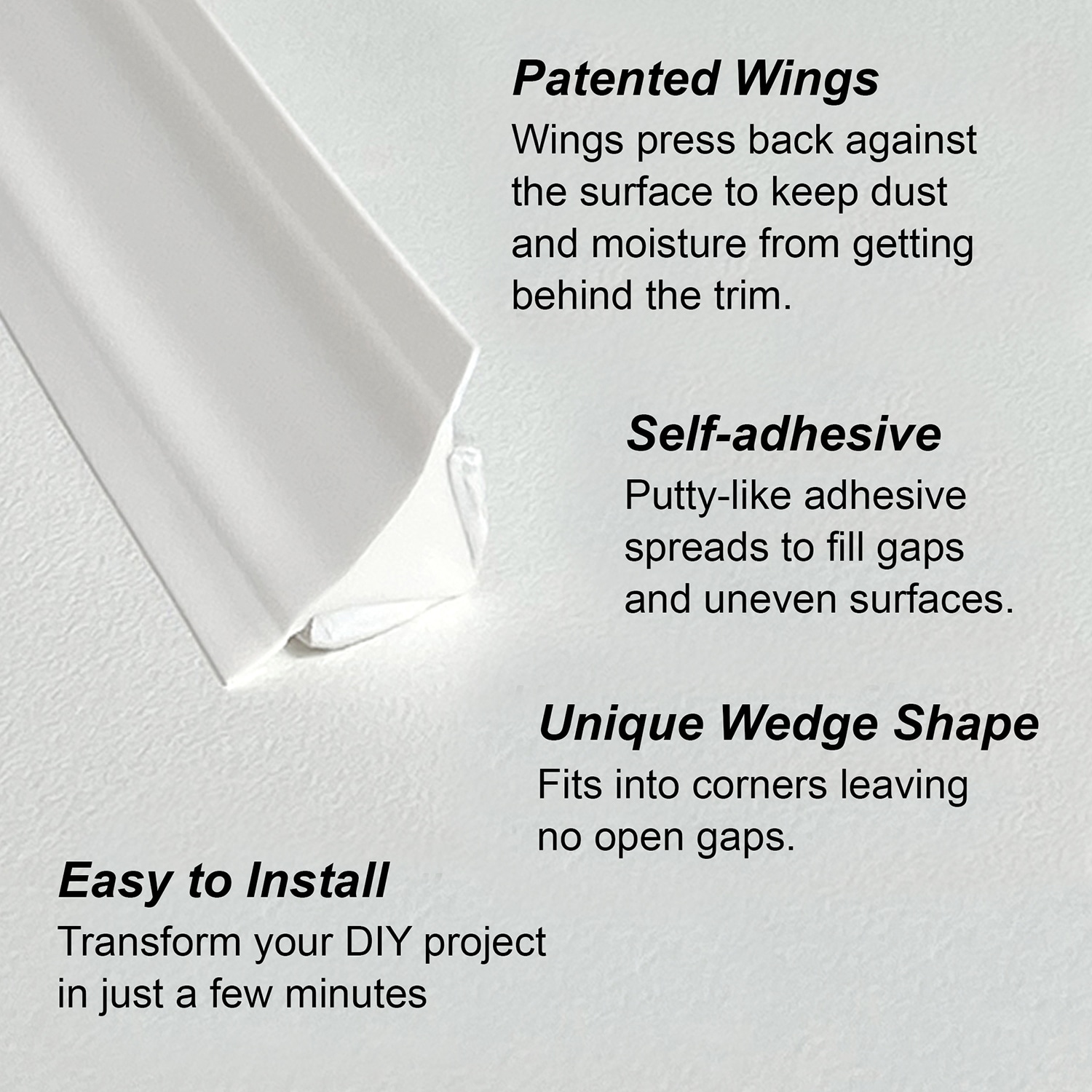 InstaTrim 3/4 x 10' Self-Adhesive Trim Strip 2-pack - 9411439