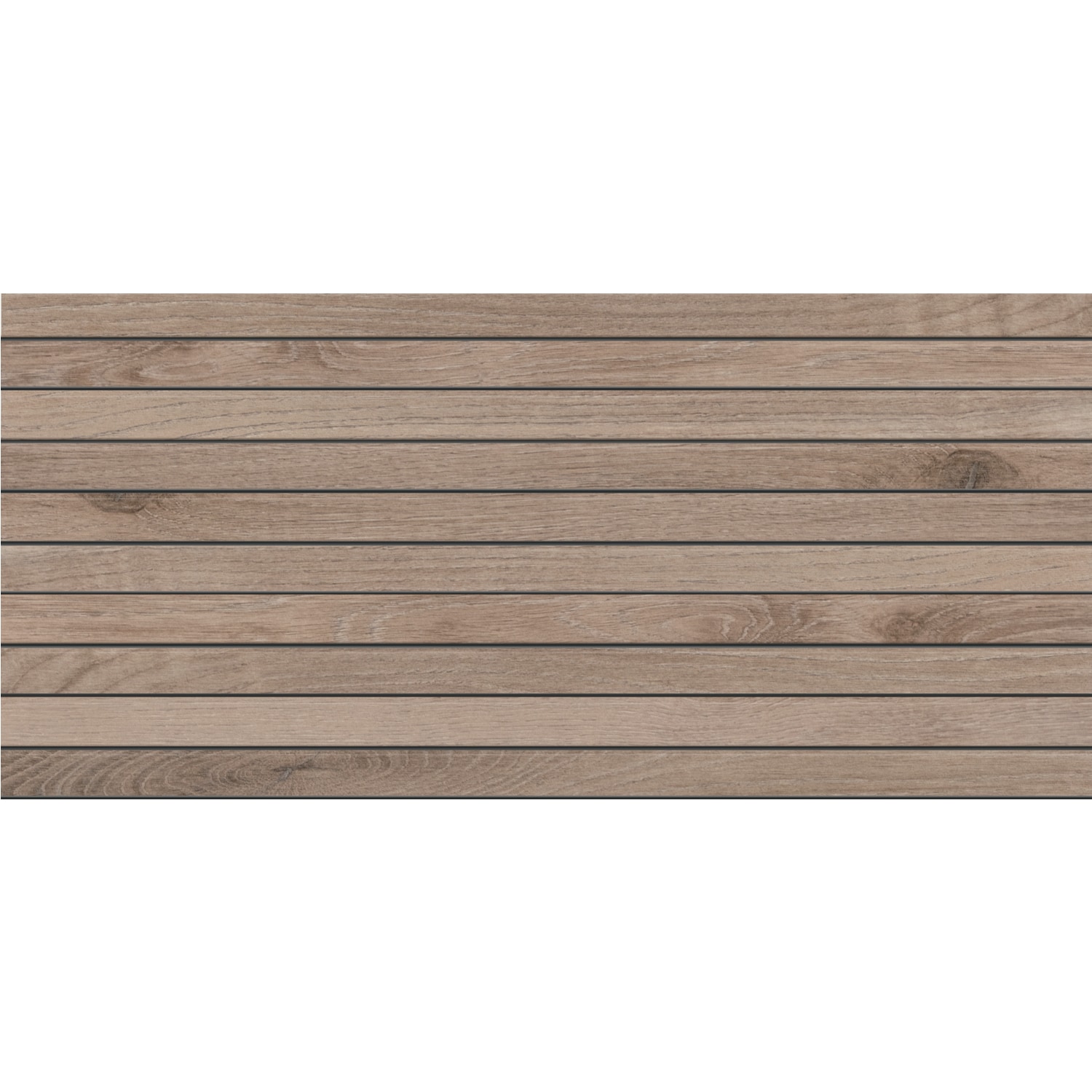 American Olean DE06STK124MSMT DEBONAIR ESTATE Parchment 12-in x 24-in Matte Porcelain Wood Look Linear Mosaic Floor and Wall Tile (7.56-sq. ft/ Carton)