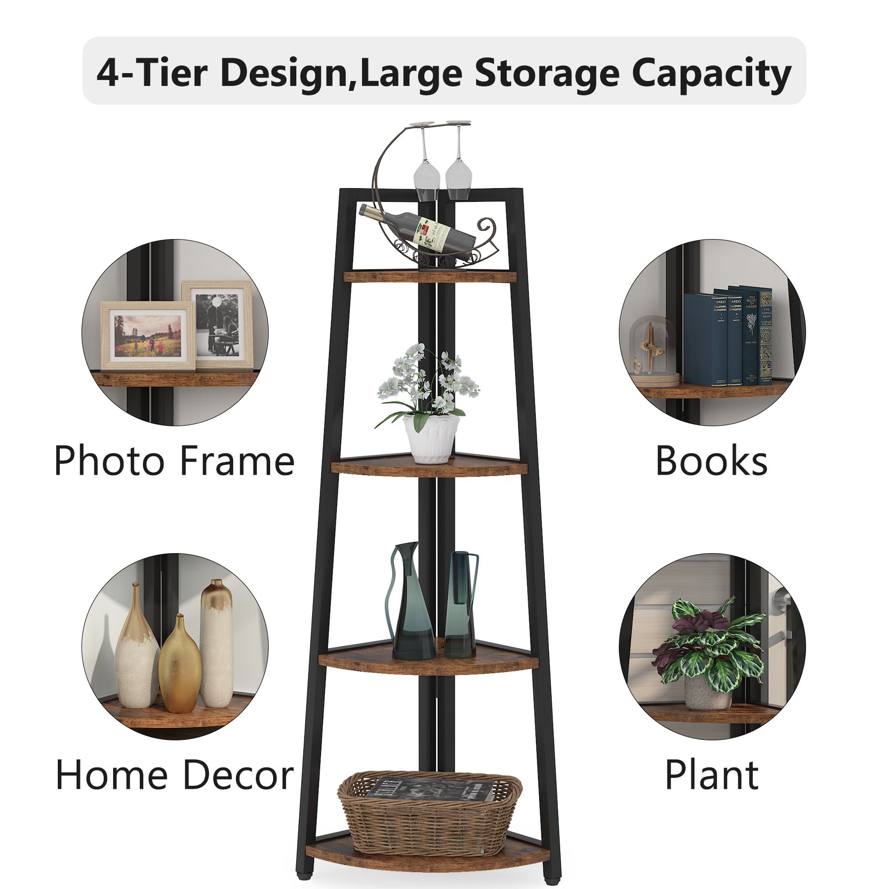 Tribesigns HOGA-C0508 bookcases - View #4