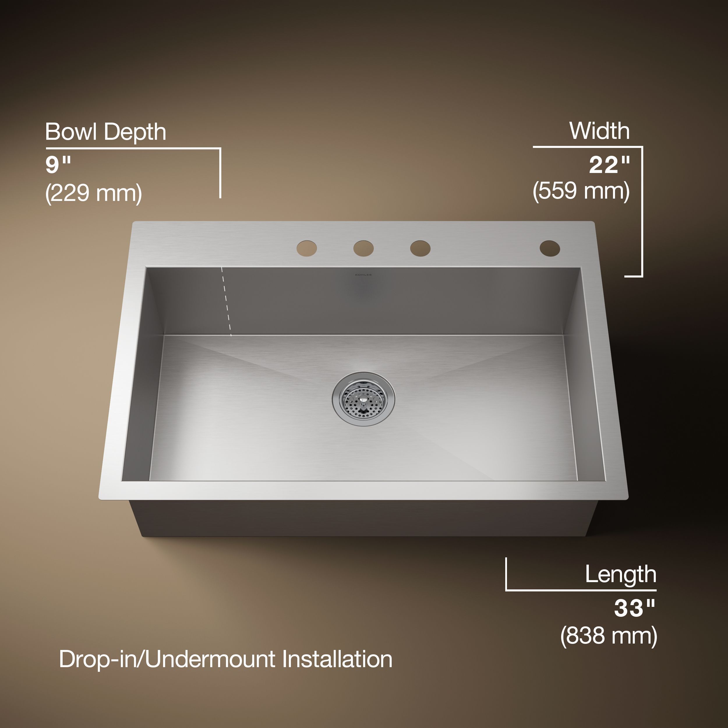 KOHLER 3821-4-NA Kitchen-Sinks - View #4