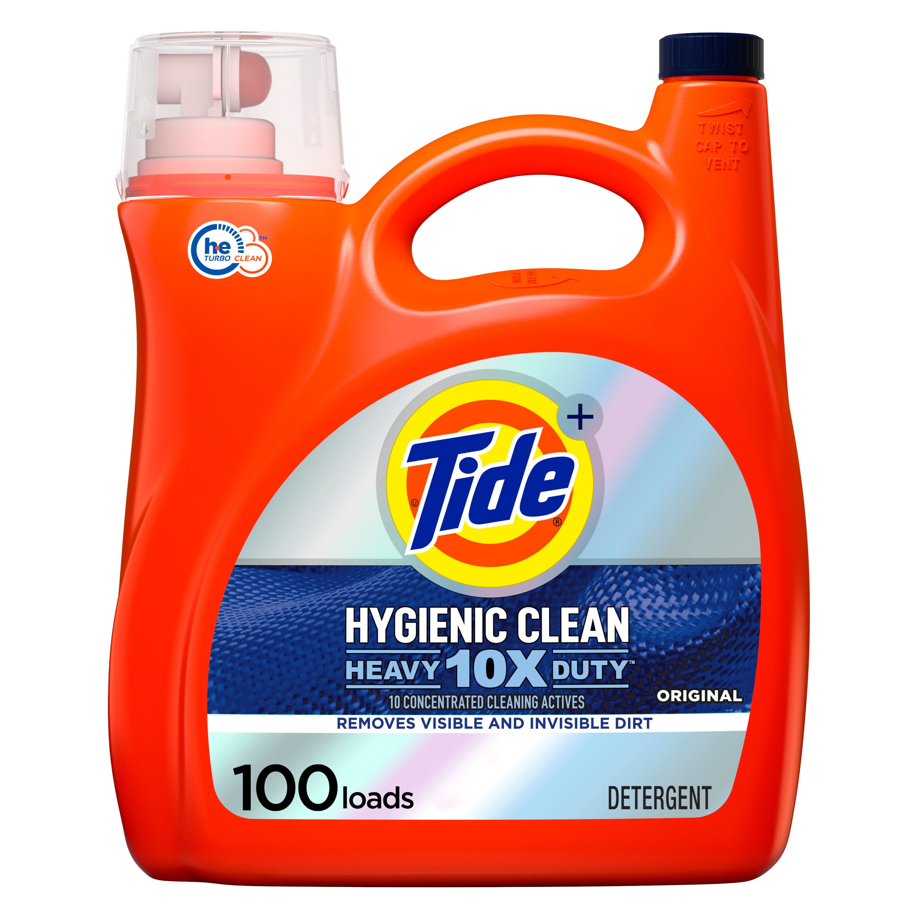 Tide Hygienic Clean Heavy 10x Duty Original HE Laundry Detergent