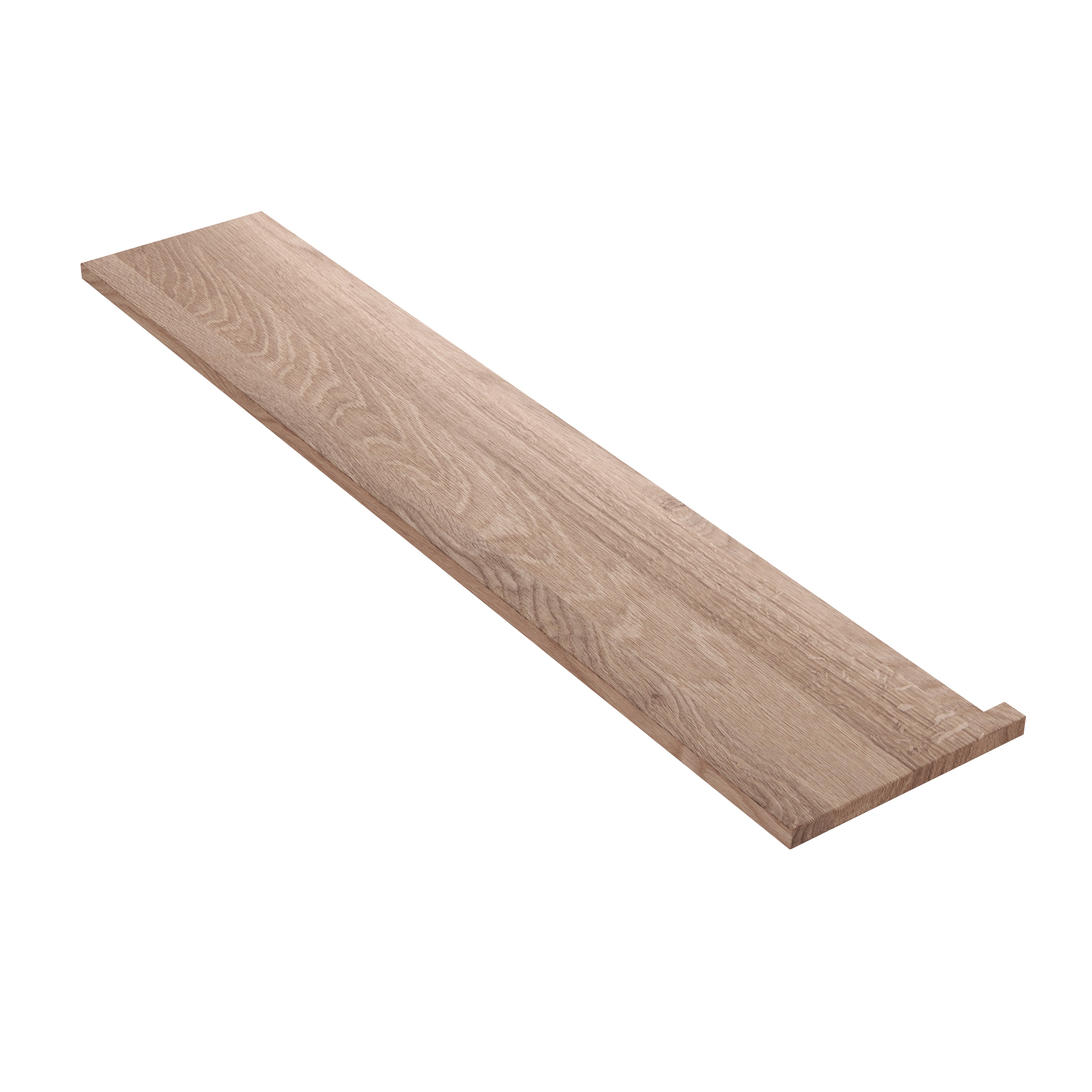 Crown Heritage 4778070SQMR60 60-in x 11.5-in x 1.0313-in Unfinished White oak Reversible return Square edge Stair Tread
