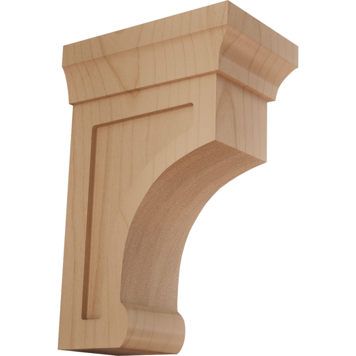 Ekena Millwork Gomez 2-1/2-in x 4-in x 6-in Alder Brown Wood Standard bracket #BKTW02X04X06GOAL