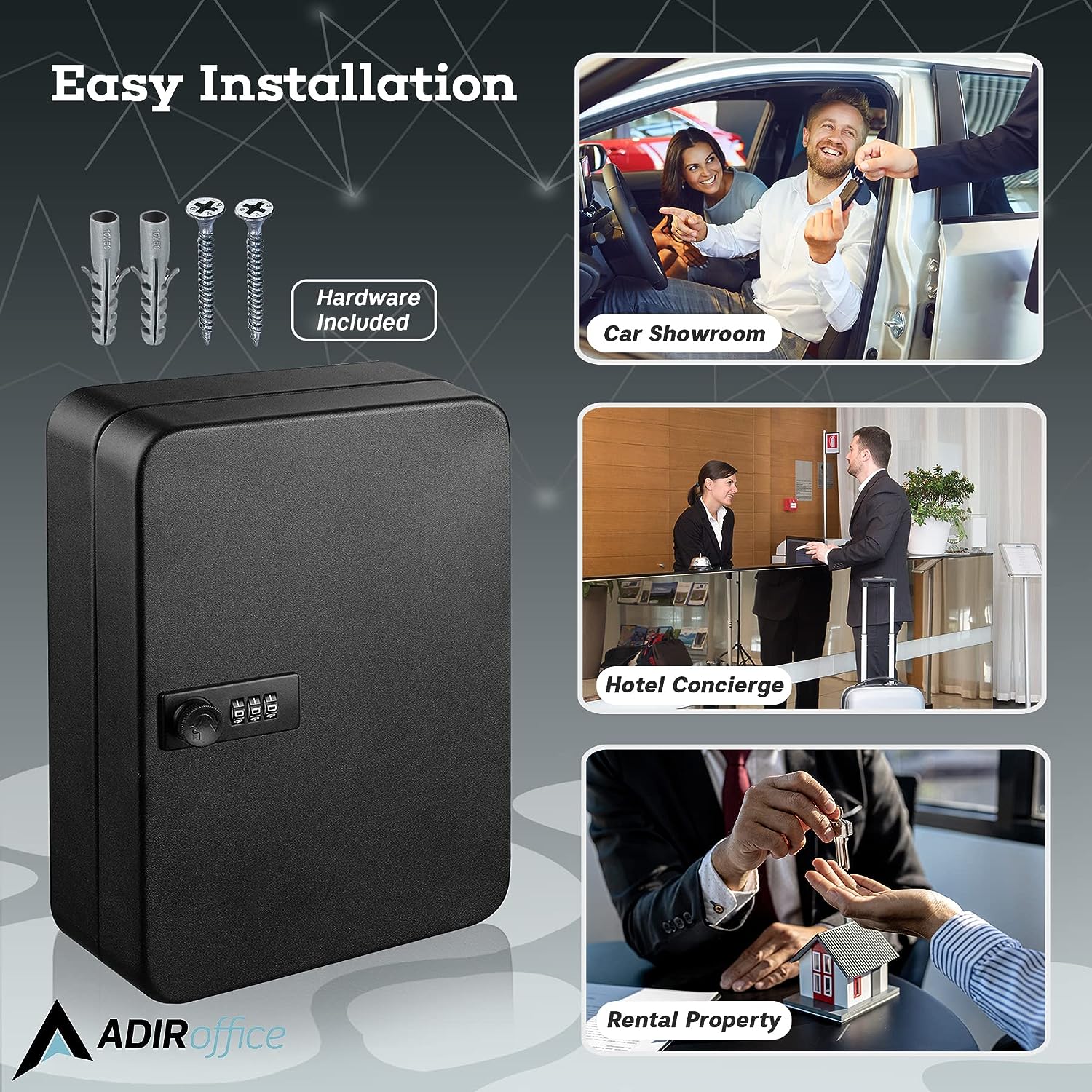 AdirOffice 682-48-BLK-2PK Key-Safes - View #6