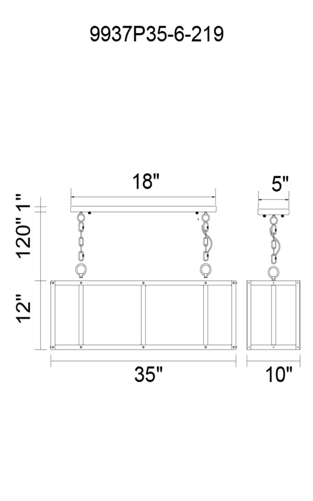 CWI Lighting 9937P35-6-219 b090015 - View #2