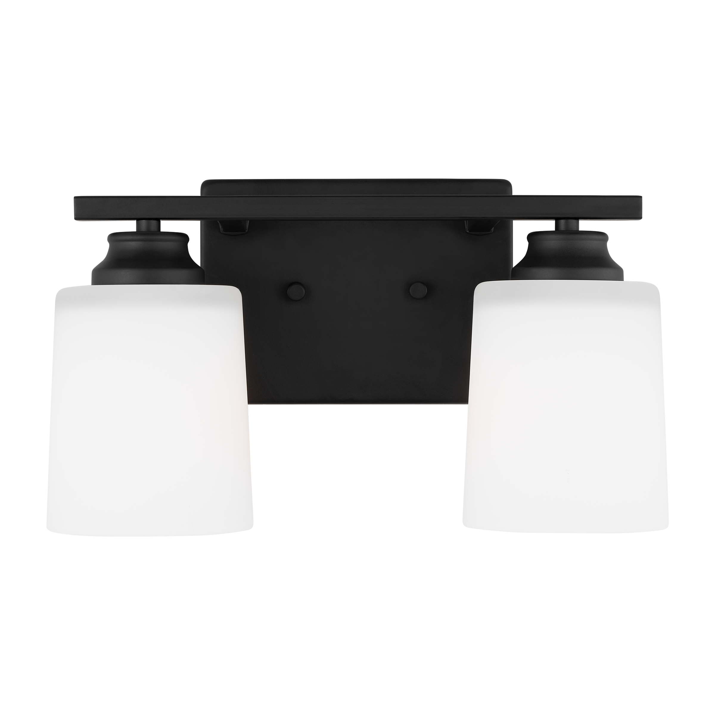 Generation Lighting 4420902EN3-112 Vinton 13.125-in 2 -Light Black Transitional Vanity light