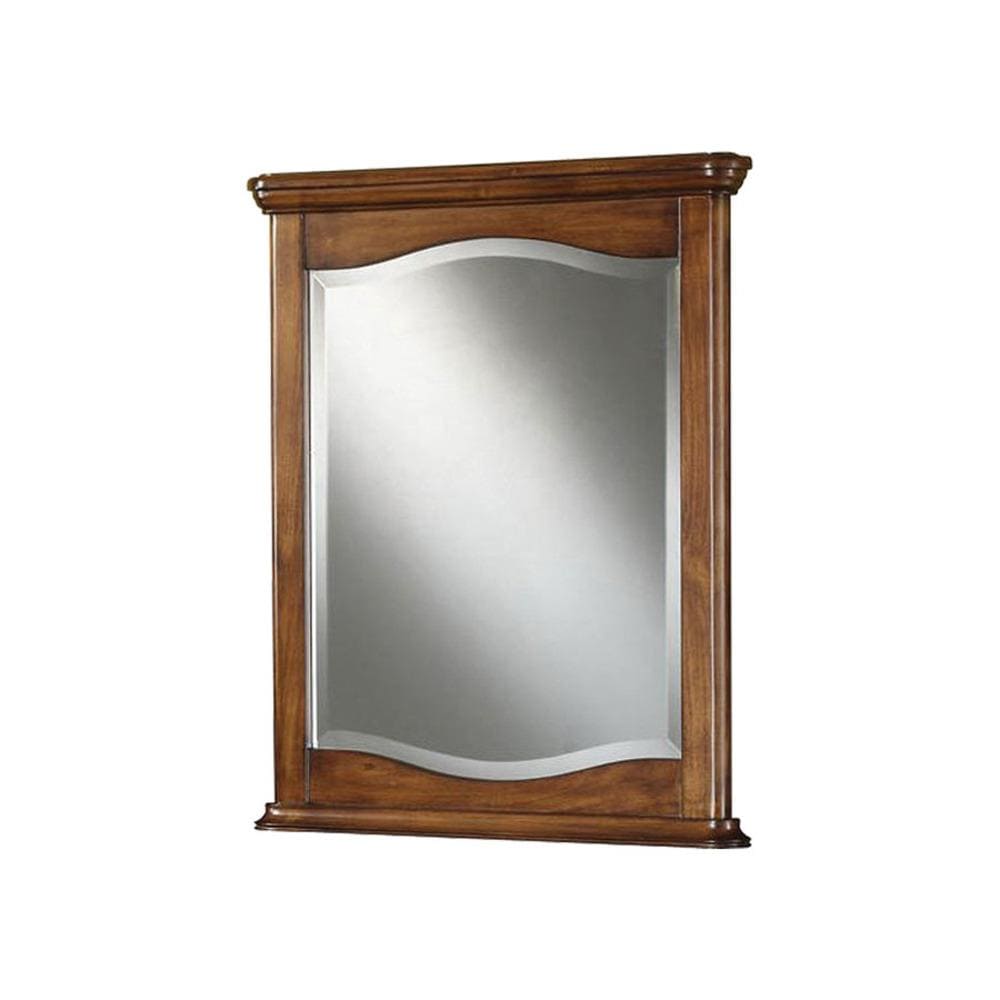 DAVIDSON WOODCRAFTERS LW093S03-M Savannah 24-in Brown Rectangular Bathroom Mirror