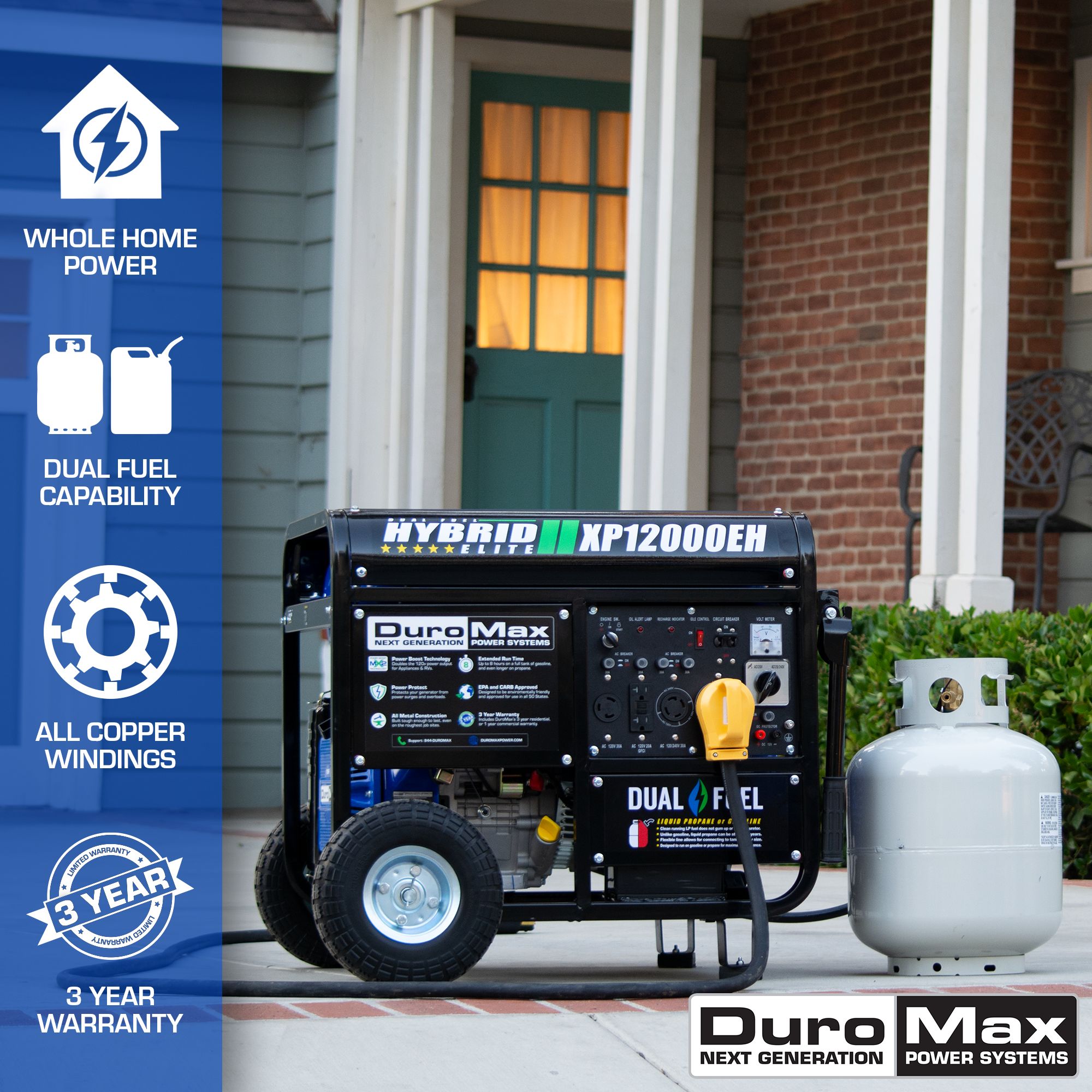 DuroMax XP12000EH Portable-Generators - View #3