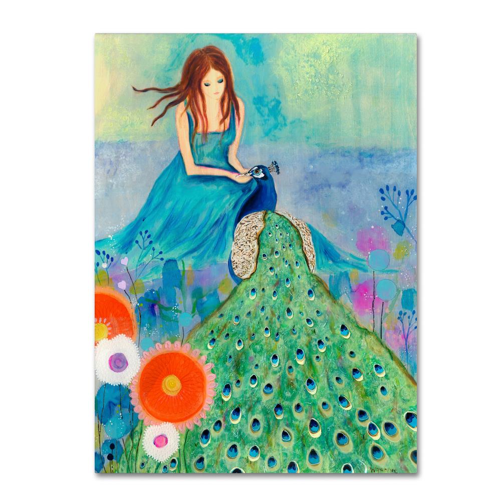 Trademark Fine Art ALI8222-C2432GG Framed 32-Inches H x 24-Inches W Animals Canvas Print