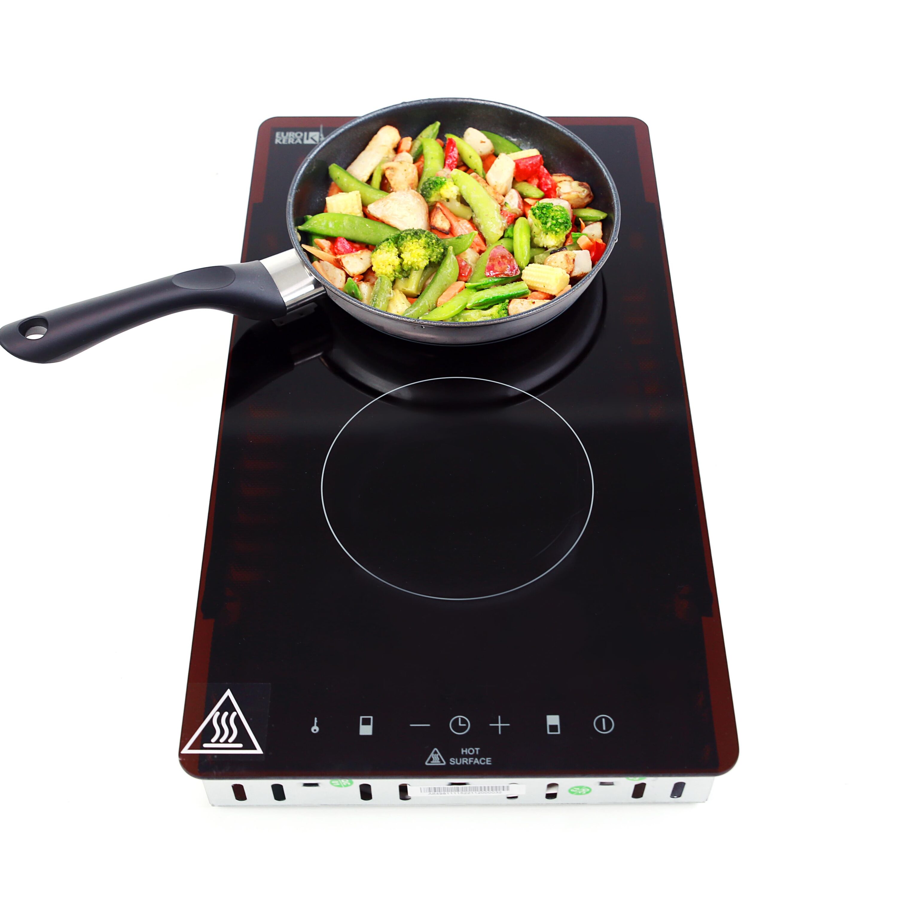 Summit Appliance 12-in 2 Burners Smooth Surface (Radiant) Black