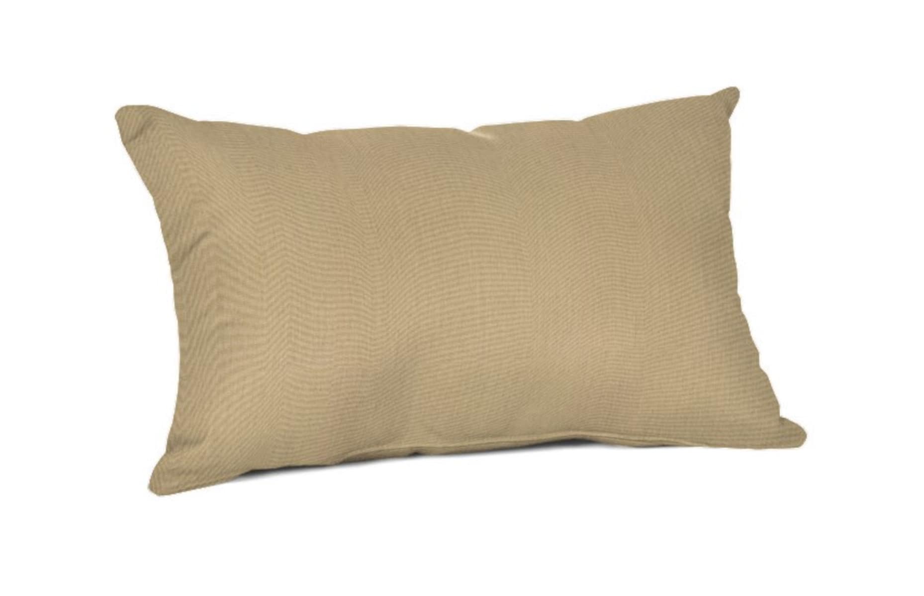 Sunbrella DS2857-3190 Pillows Solid Tan Rectangular Lumbar Pillow