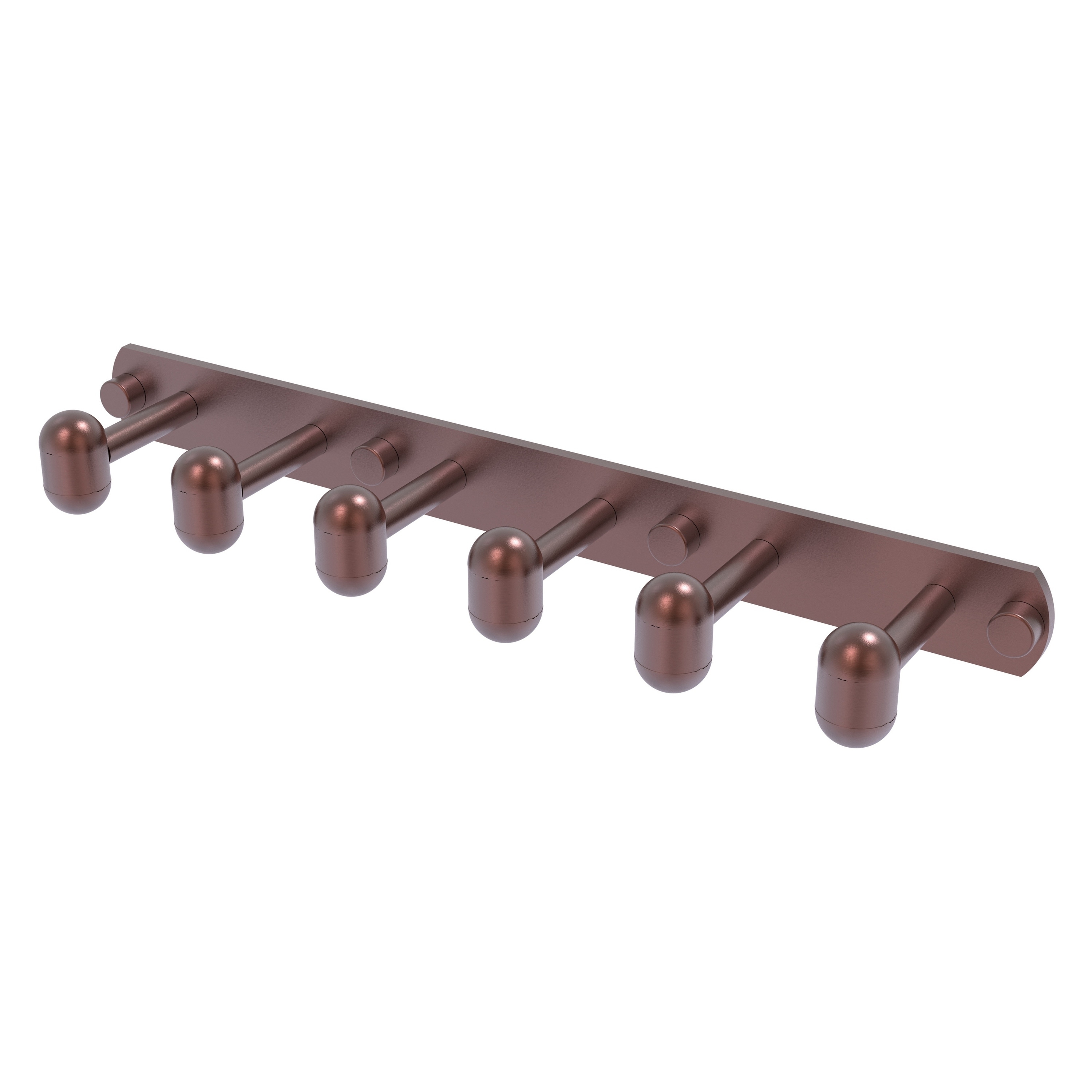 Allied Brass TA-20-6-CA Tango Antique Copper 6 -Hook Wall mount Towel Hook