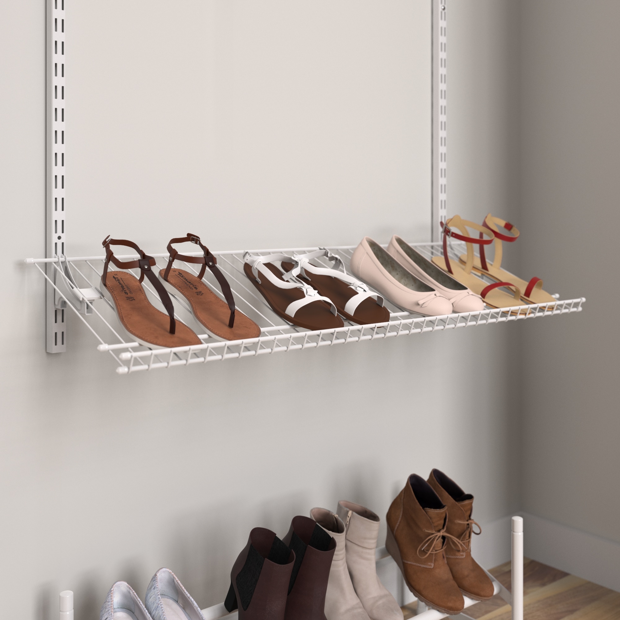 How to Add a Wire Rack Shoe Shelf to Your Closet in 5 Minutes