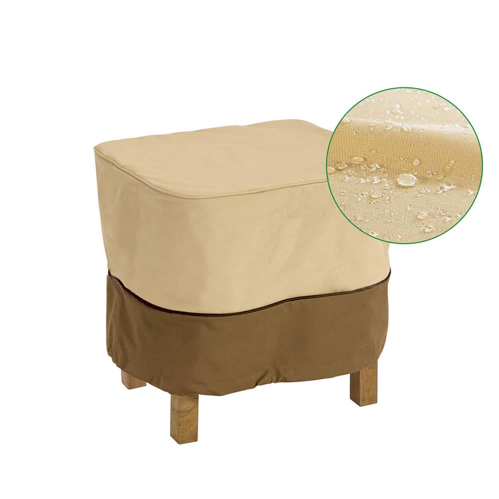 Agfabric PFC3131BC Beige and coffee Polyester Patio Furniture Cover For Dining table (square)