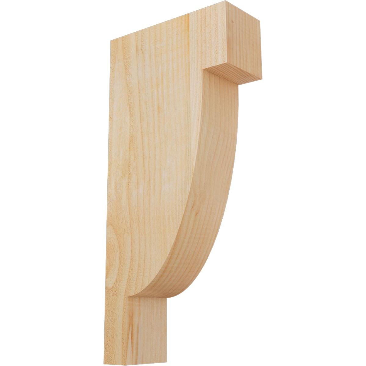 Ekena Millwork COR04X10X22ALP00RDF 4-in x 10-in x 22-in Alpine Unfinished Douglas fir Wood Paintable/Stainable Corbel