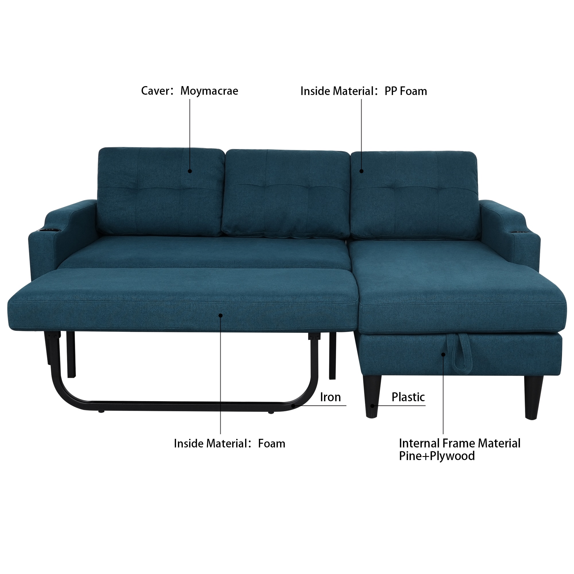 SINOFURN SYA370085BN Sofas-Loveseats - View #15