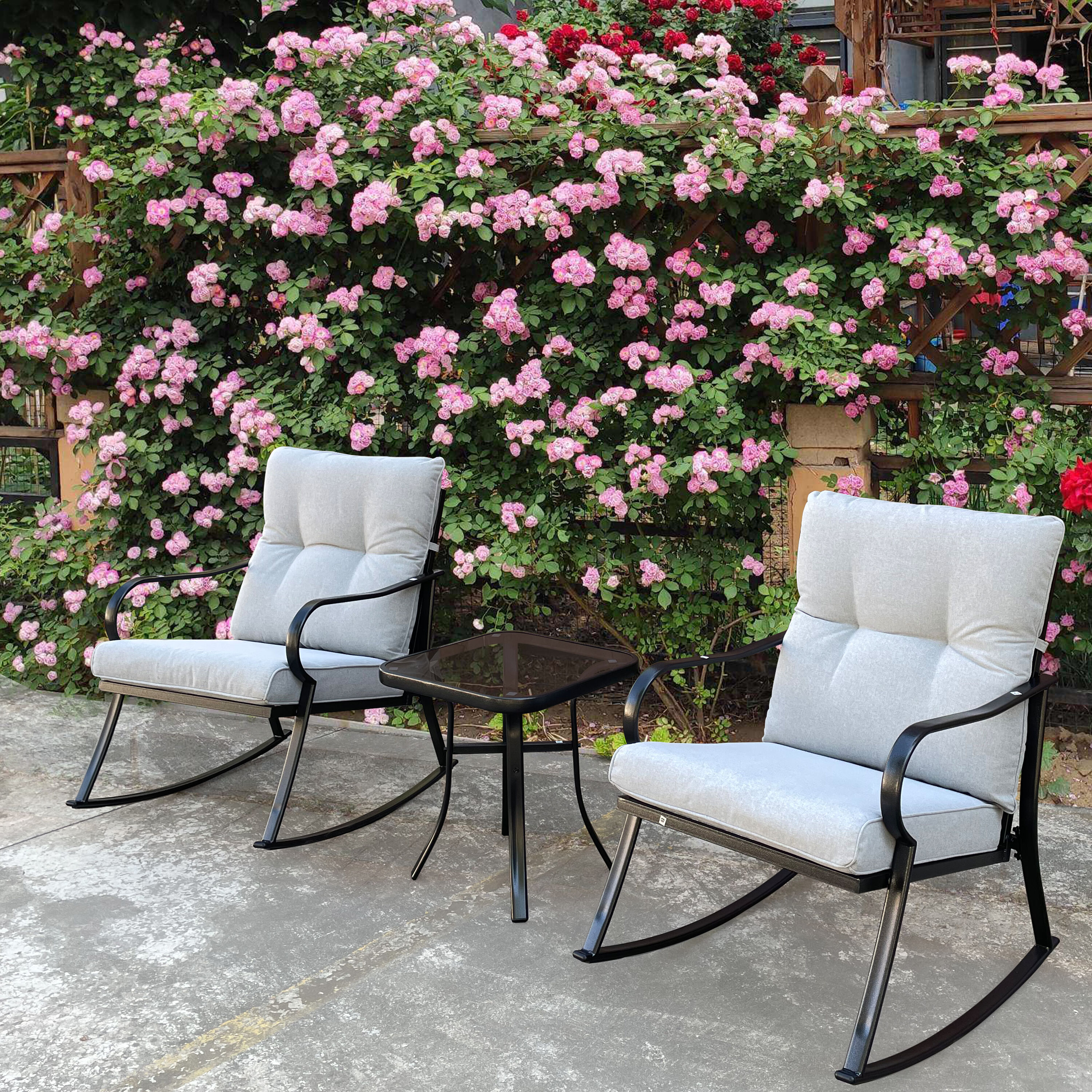 Lycvki 1603 Casual Off White Swivel Accent Chair