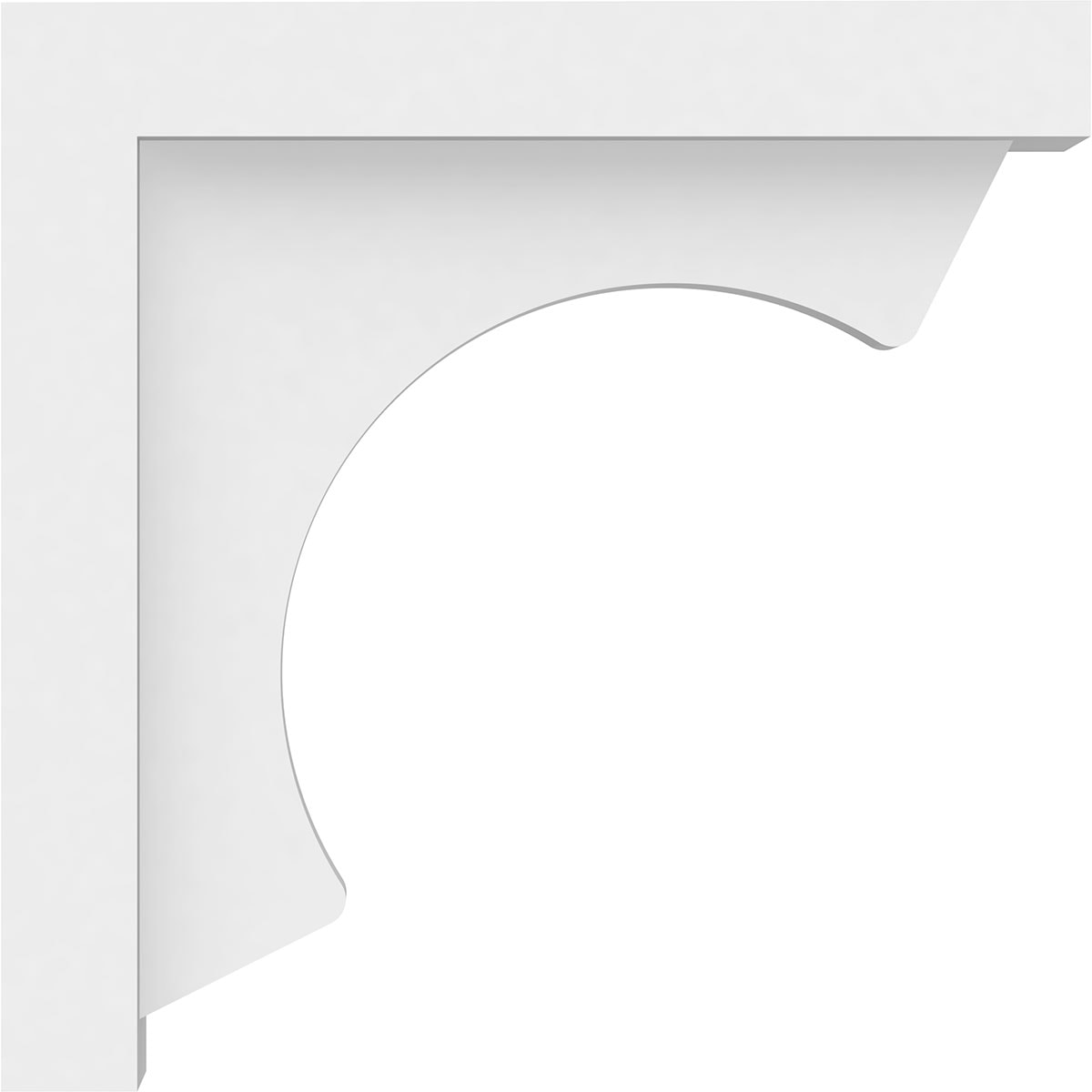 Ekena Millwork BKTP02X10X10EMR Exterior-Brackets-Braces - View #3