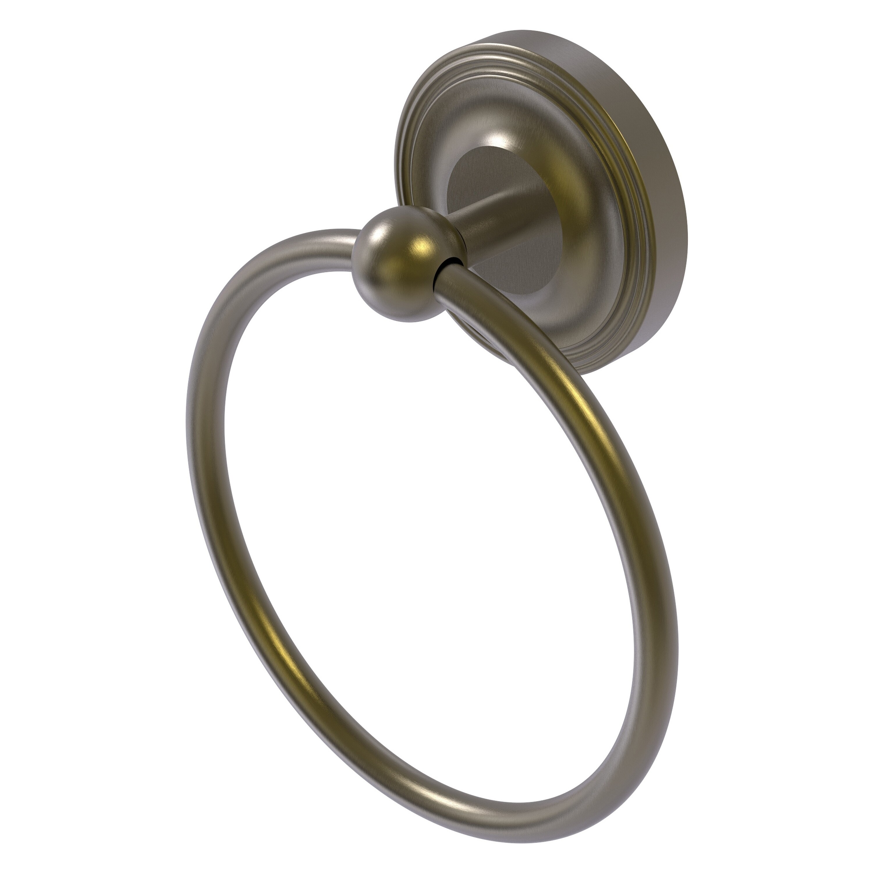 Allied Brass R-16-ABR Regal Antique Brass Wall mount Single Towel Ring
