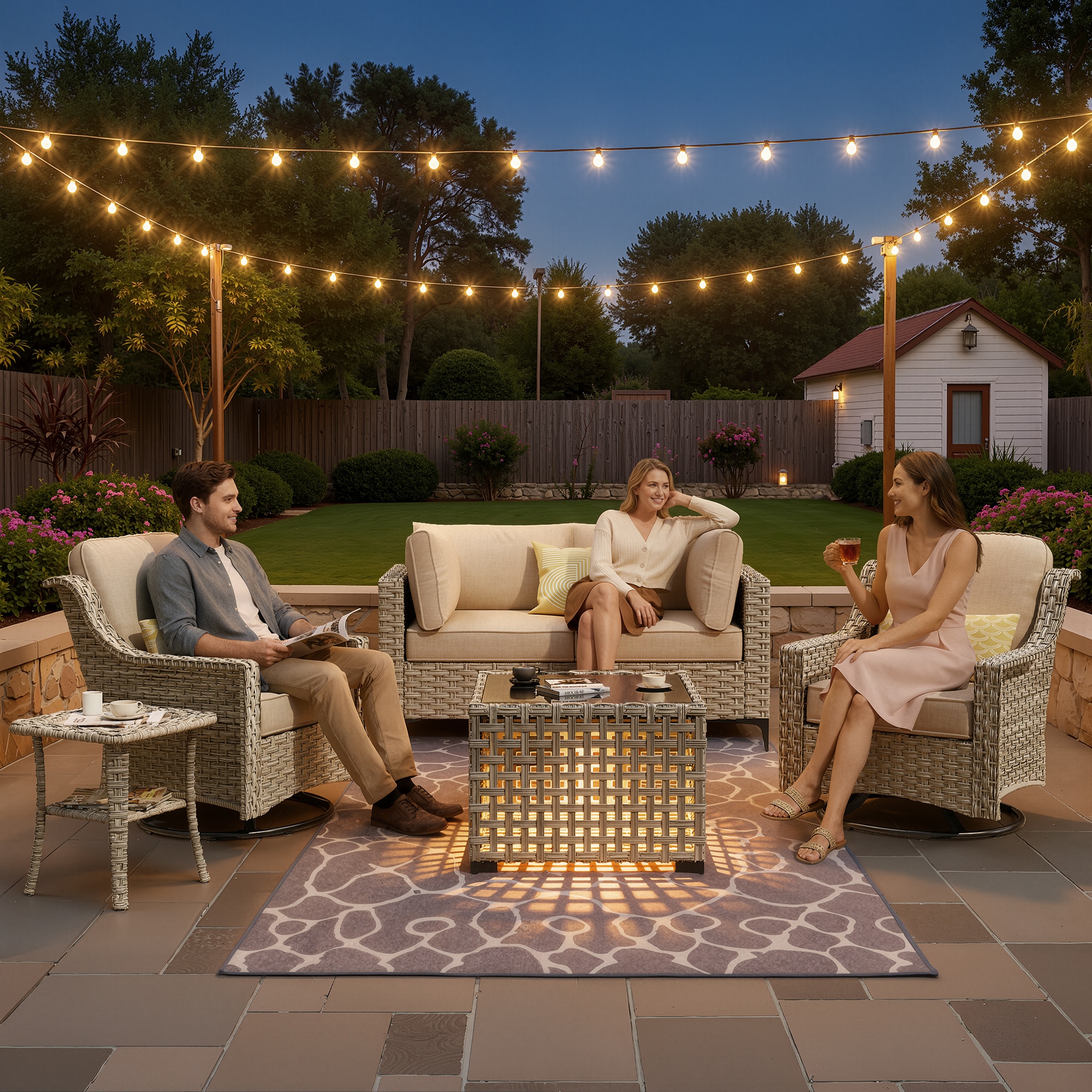 Pouuin SKT606 Patio-Sofas-Daybeds - View #2
