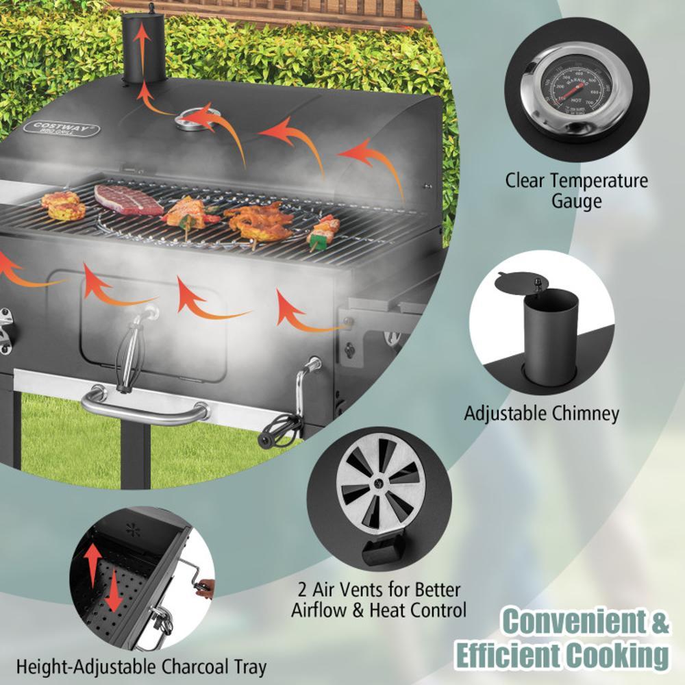 BABOOM 24-in W Black Charcoal Grill BOM-NP11290-CO at Lowes.com