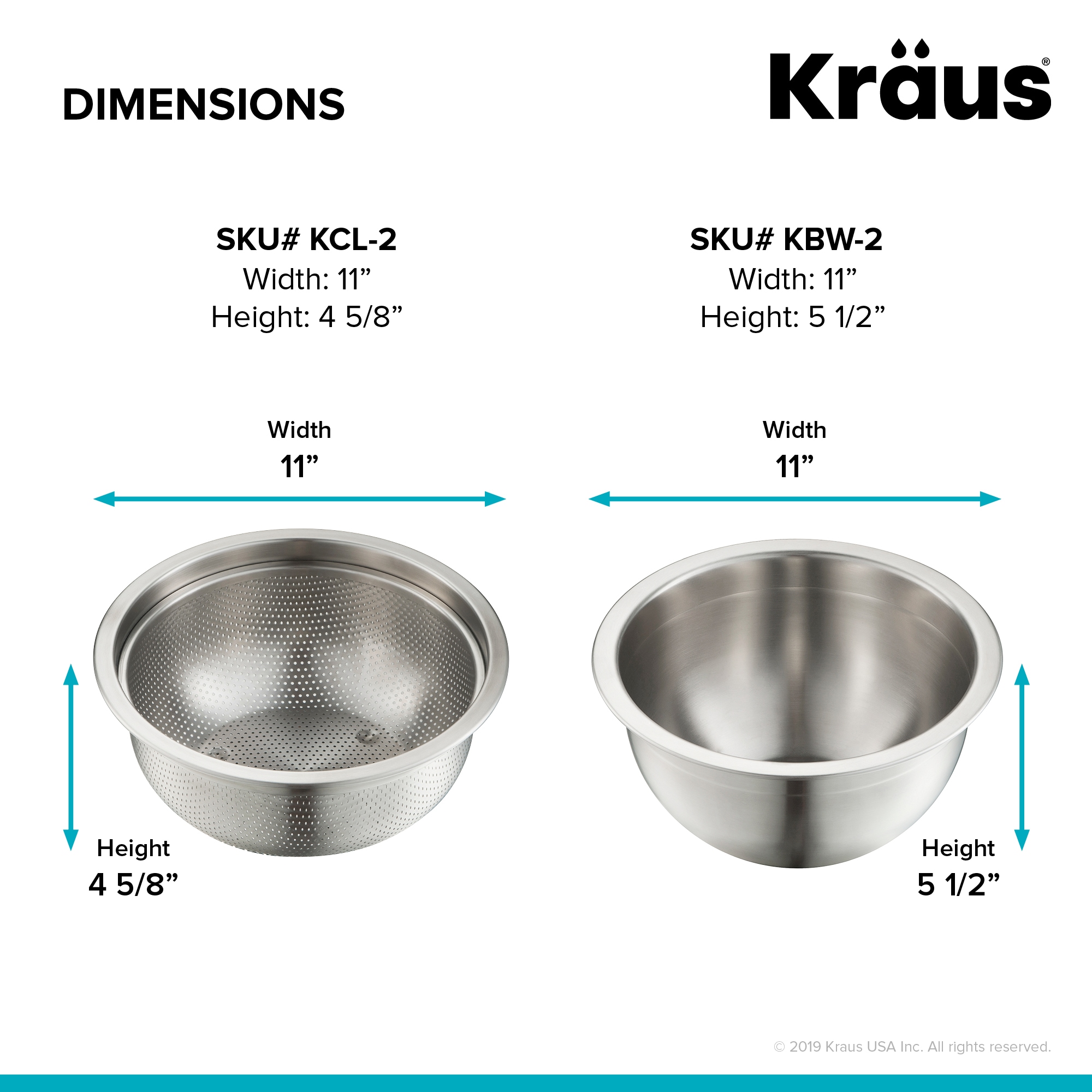 Kraus 2 Piece Kitchen Sink Accessory Kit At Lowes Com   65618096 