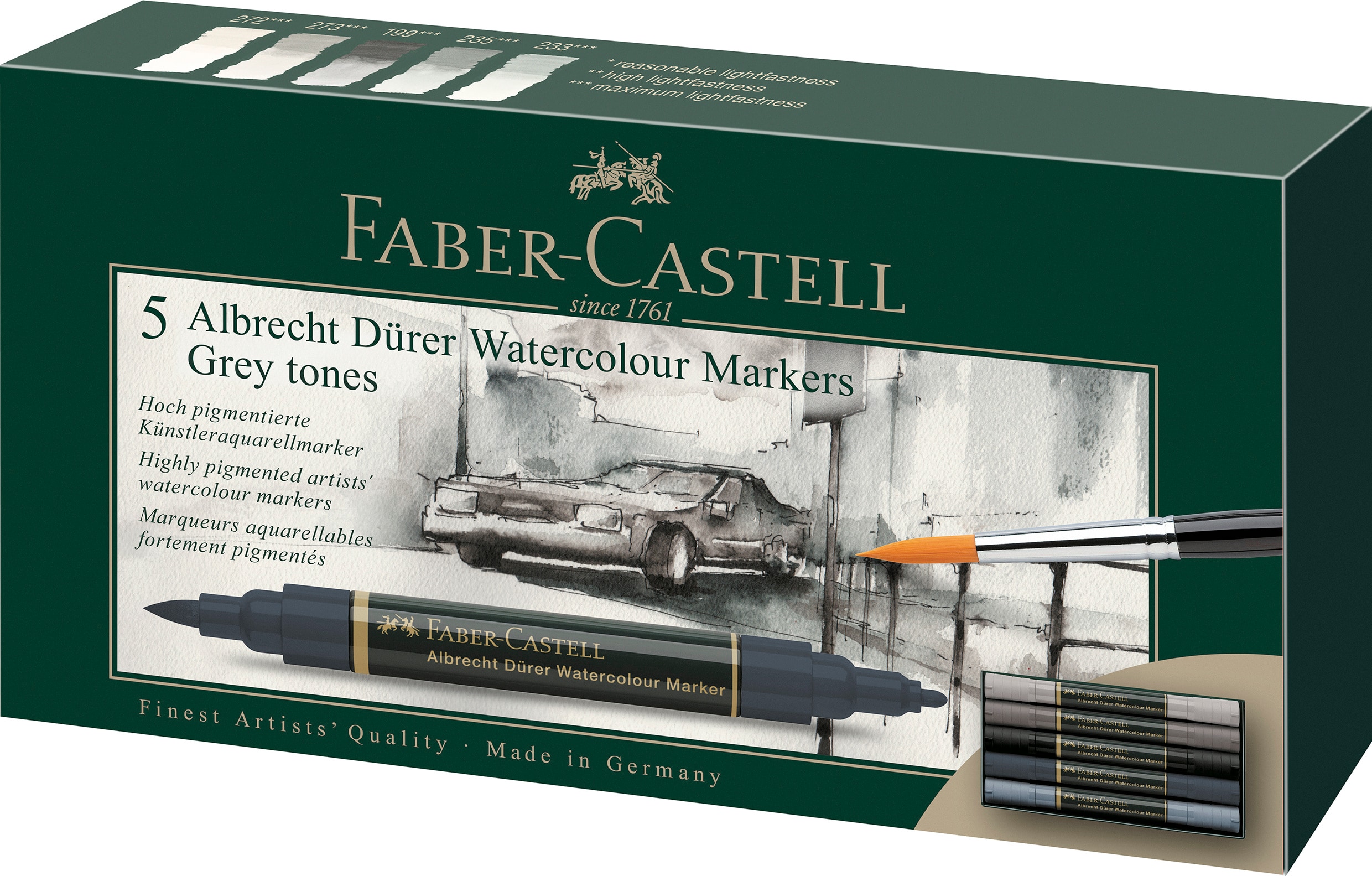 Faber-Castell 6-Count Goldfaber Aqua Dual Markers Portait at