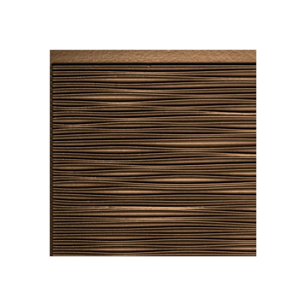 Fasade X4226 Sample 6-in x 6-in Plastic Oil Rubbed Bronze Backsplash Panels