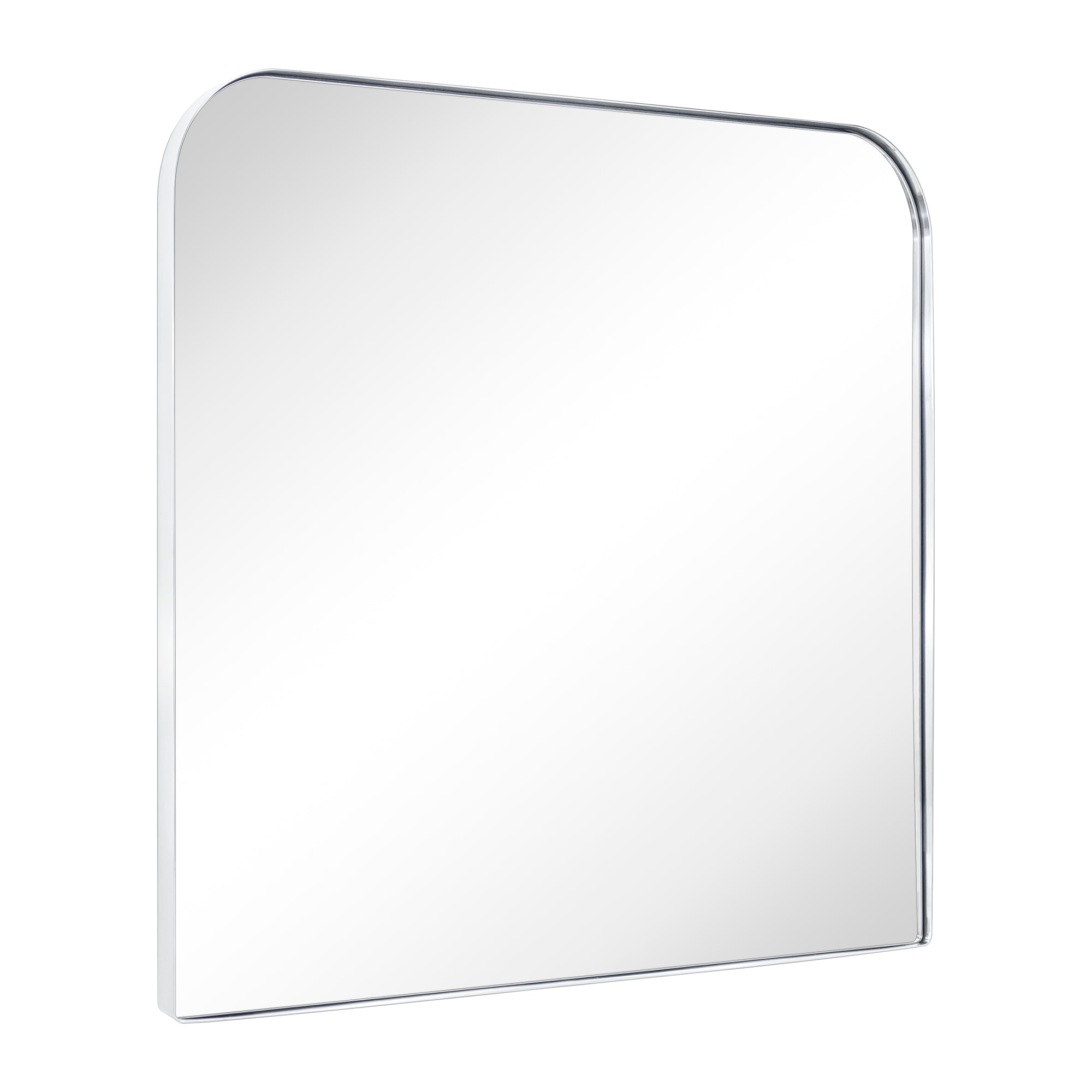 TEHOME GC-0Y030 Bhargava 30-in x 34-in Polished Rectangle Bathroom Vanity Mirror ( Chrome )