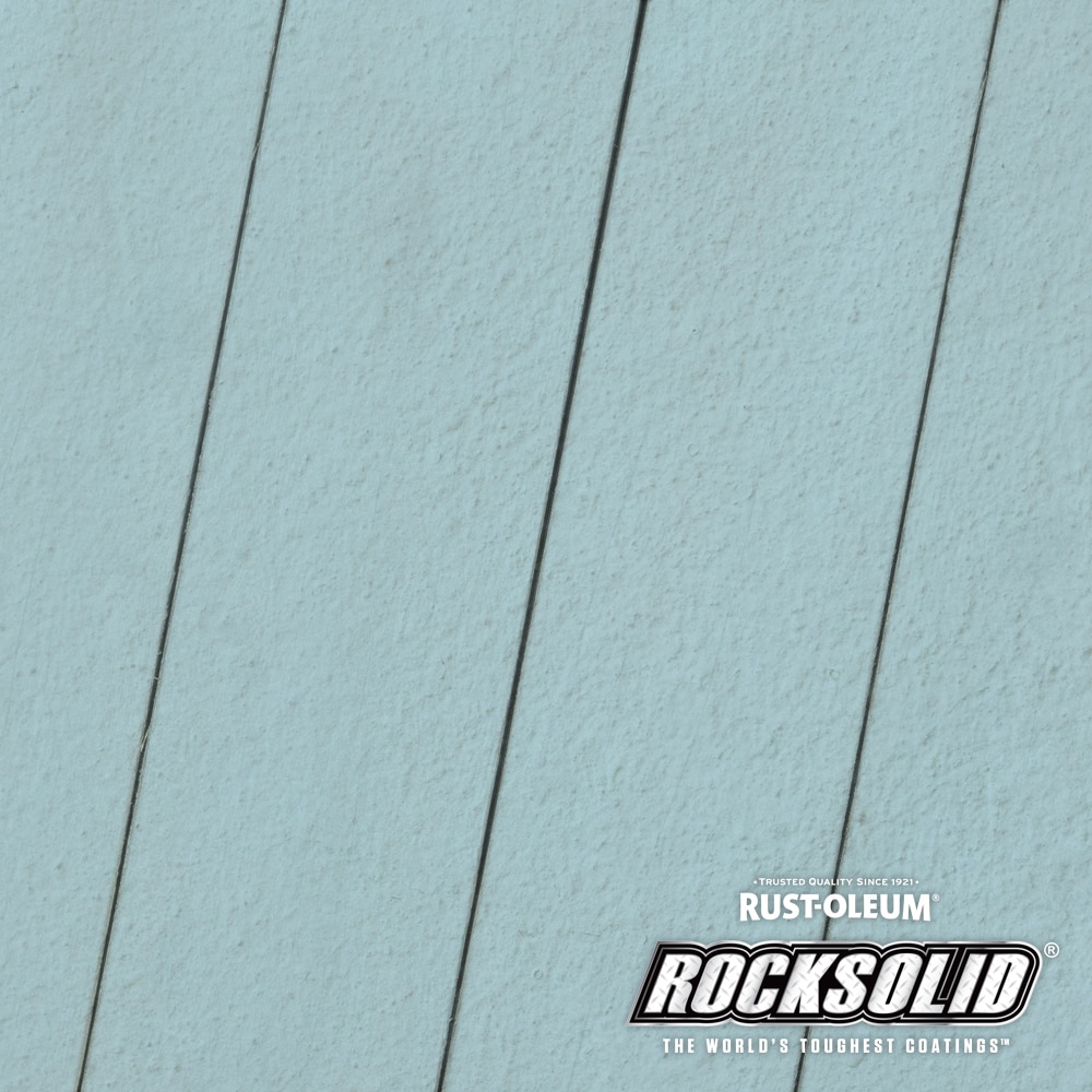 Rust-Oleum RockSolid 2X Solid Stain Pre-tinted Blue Sky Solid Exterior ...