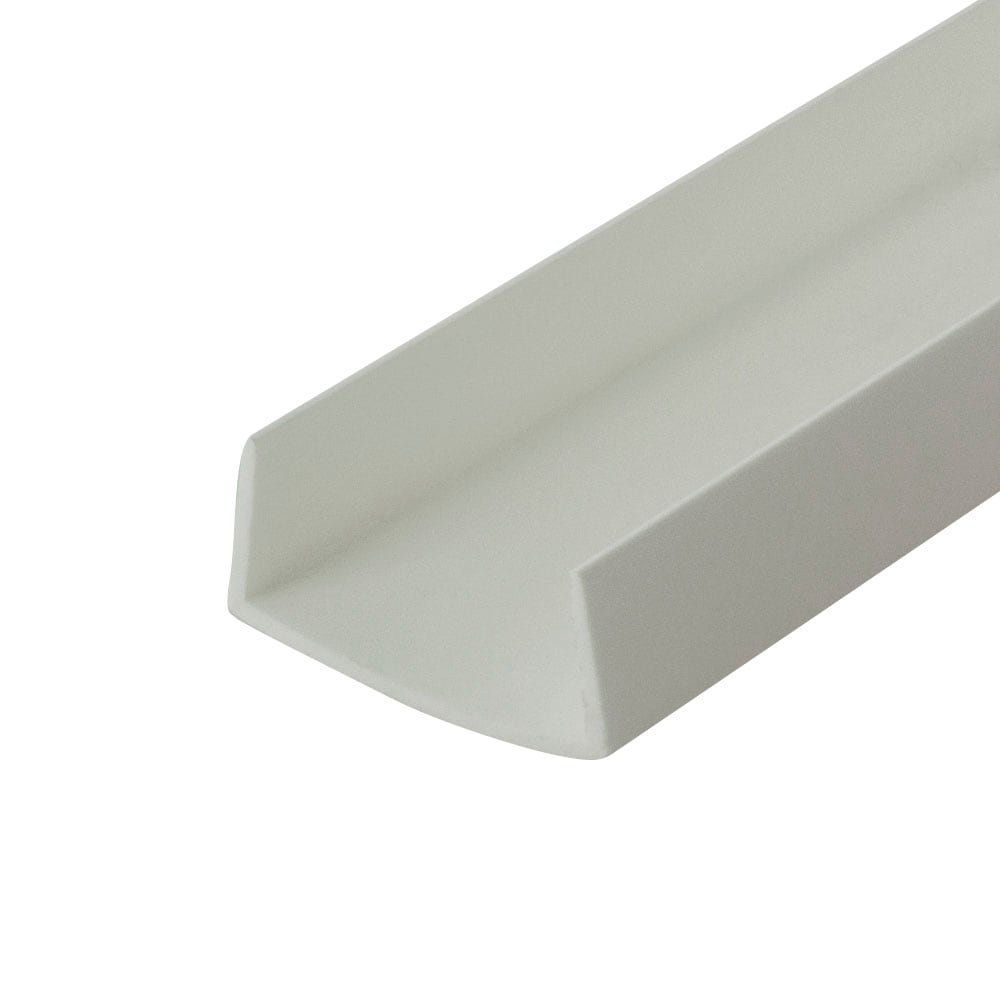 Outwater 3P1.27.00009 White 1-in Styrene Plastic U-Channel/C-Channel 36-in Lengths (Pack of 4)