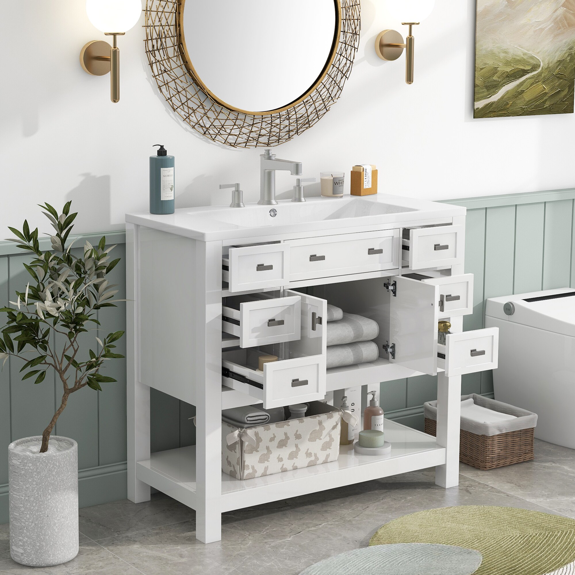 Siavonce ZX-113122 Bath-Vanity-Combo - View #14