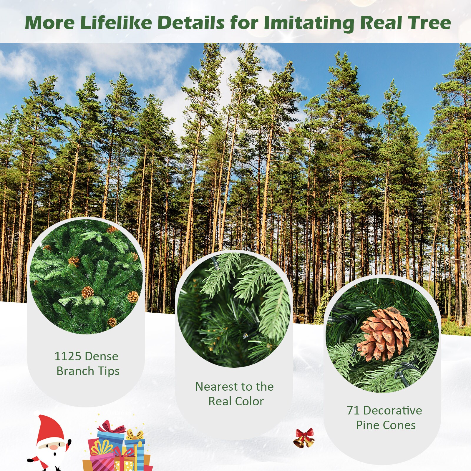 WELLFOR CM-HWY-20636 Artificial-Christmas-Trees - View #8