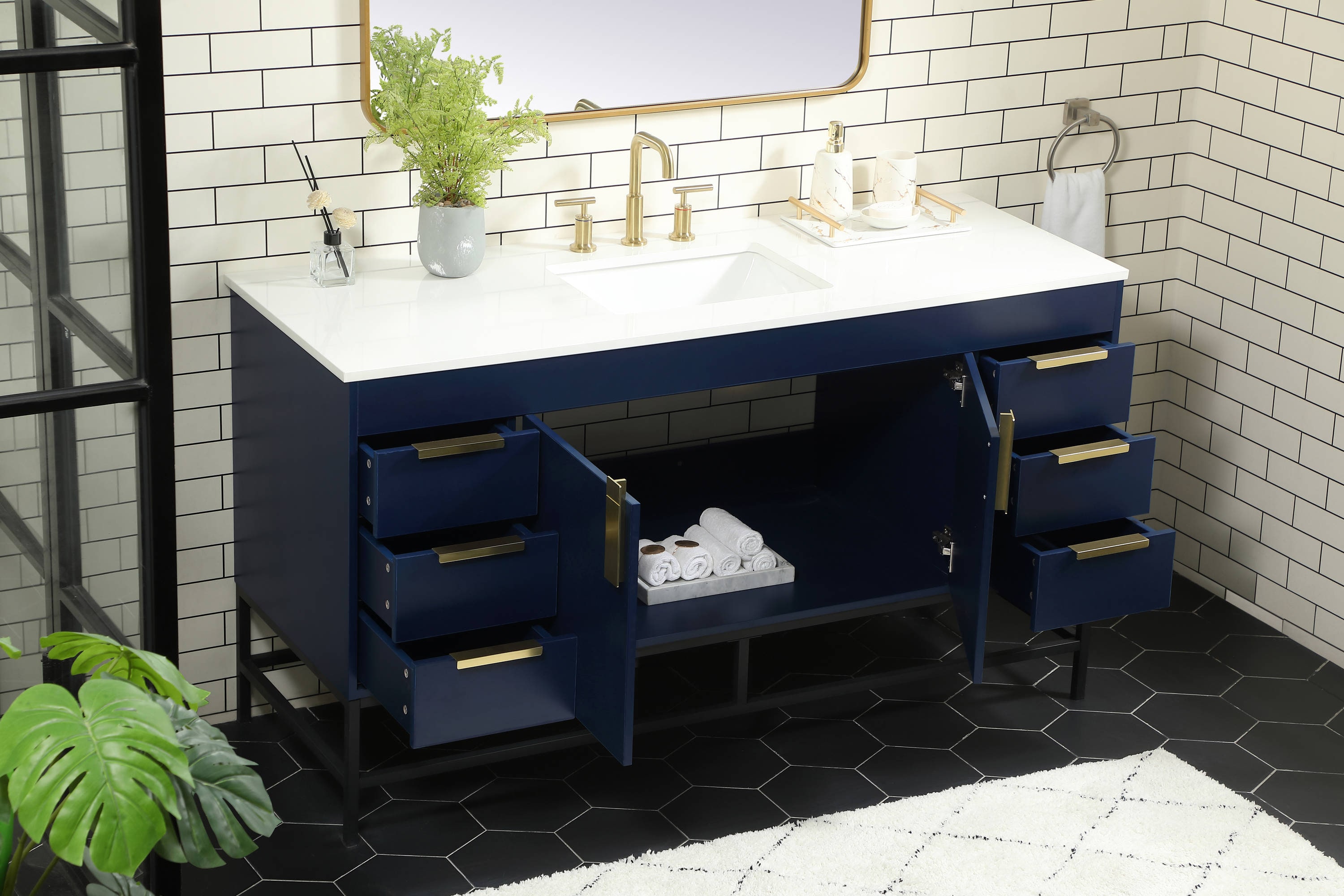 Elegant Decor HF146580MBL Bath-Vanity-Combo - View #4