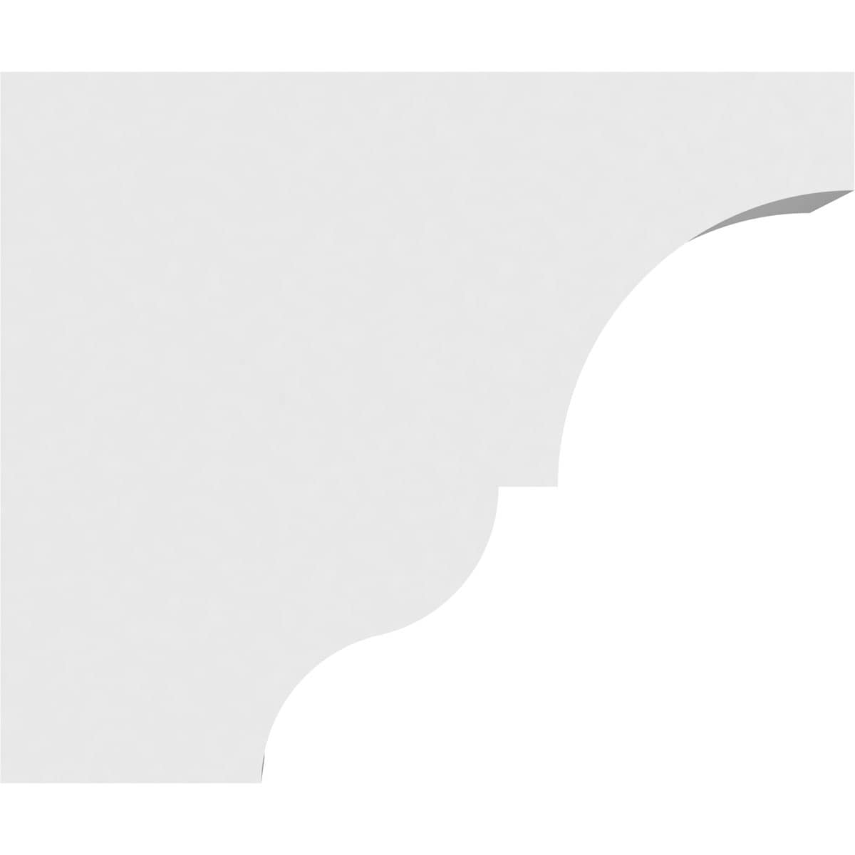 Ekena Millwork RFTP05X10X12ASH Exterior-Brackets-Braces - View #3