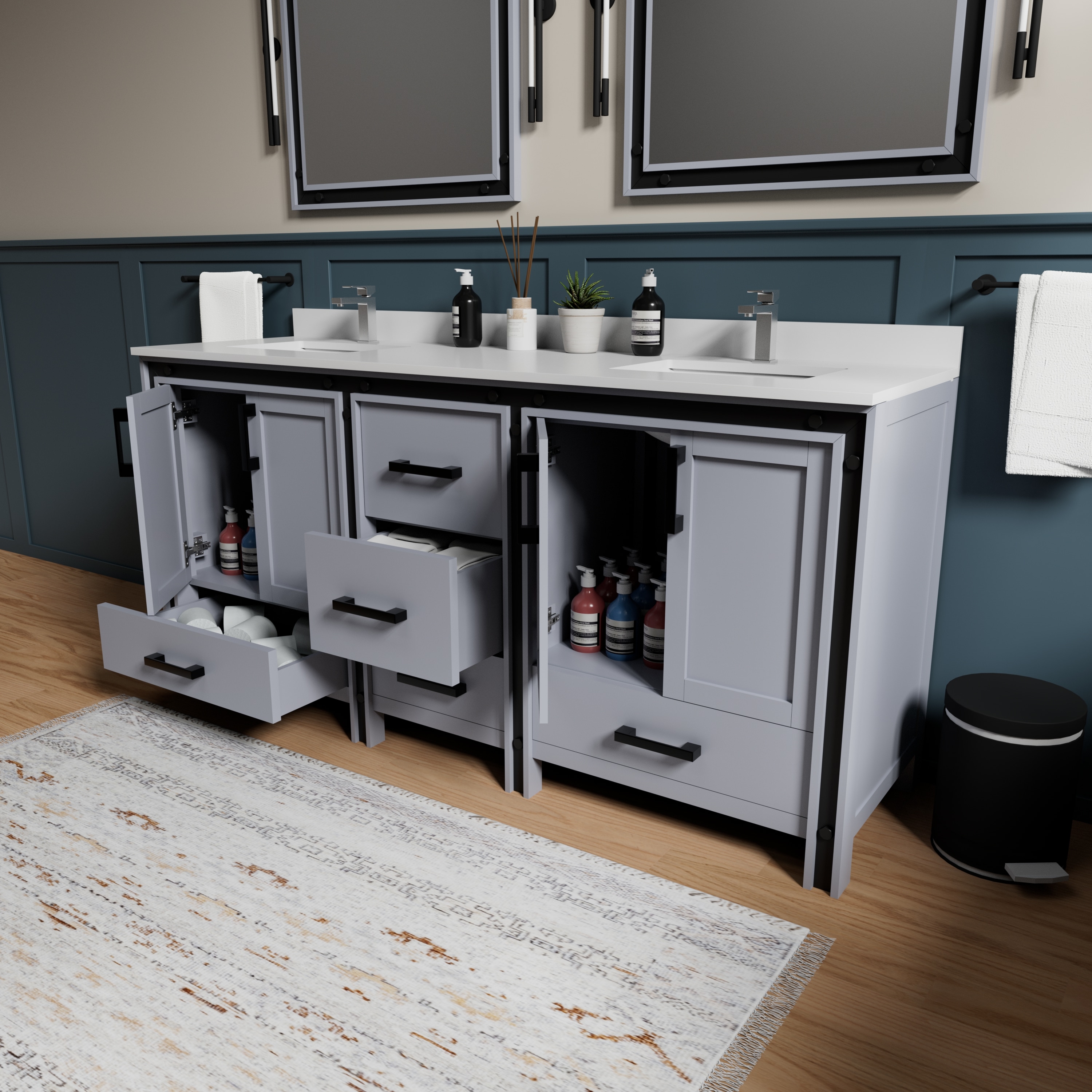 Lexora LVZV72DB211 Bath-Vanity-Combo - View #4