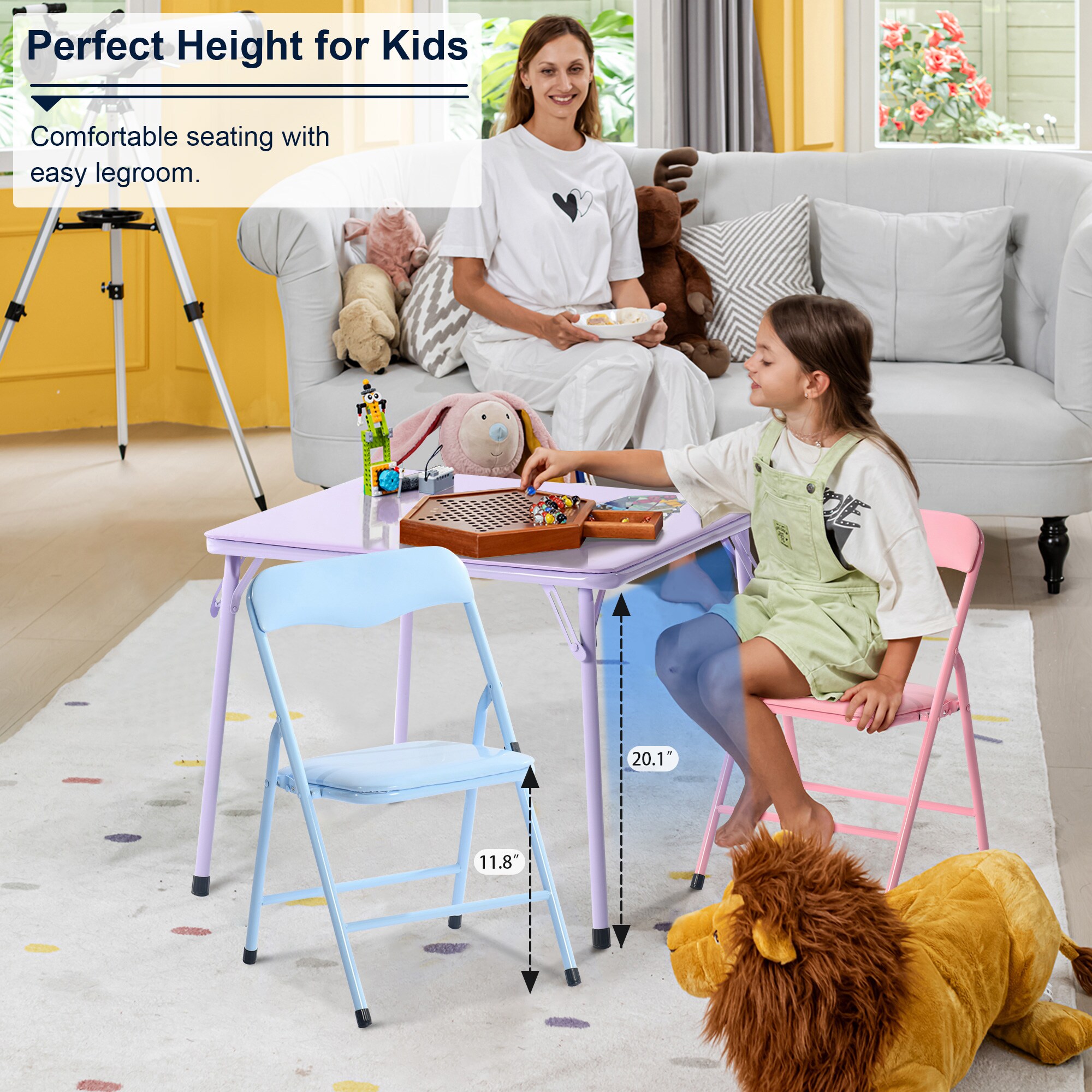 Homy Casa PAGE CNV1 3PCS Folding-Furniture-Sets - View #8