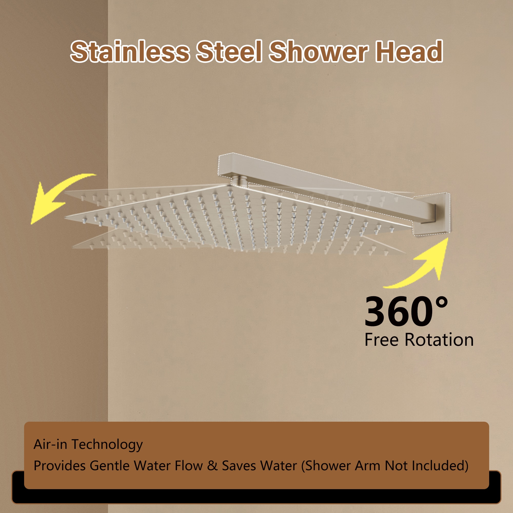CASAINC CASATW2501-5CH Fixed-Showerhead - View #6