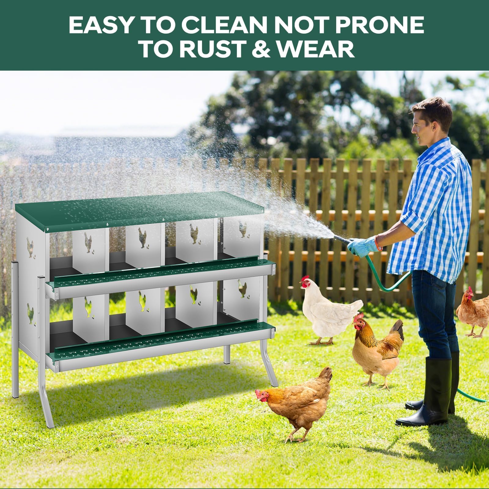 Garvee CPO-LSQ4HQKHSKQC4 Chicken-Coops-Rabbit-Hutches - View #4