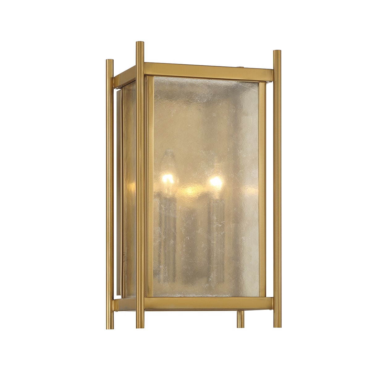 Savoy House 9-3800-2-322 Jacobs 9-in W 2 -Light Antique Brass Wall Sconce