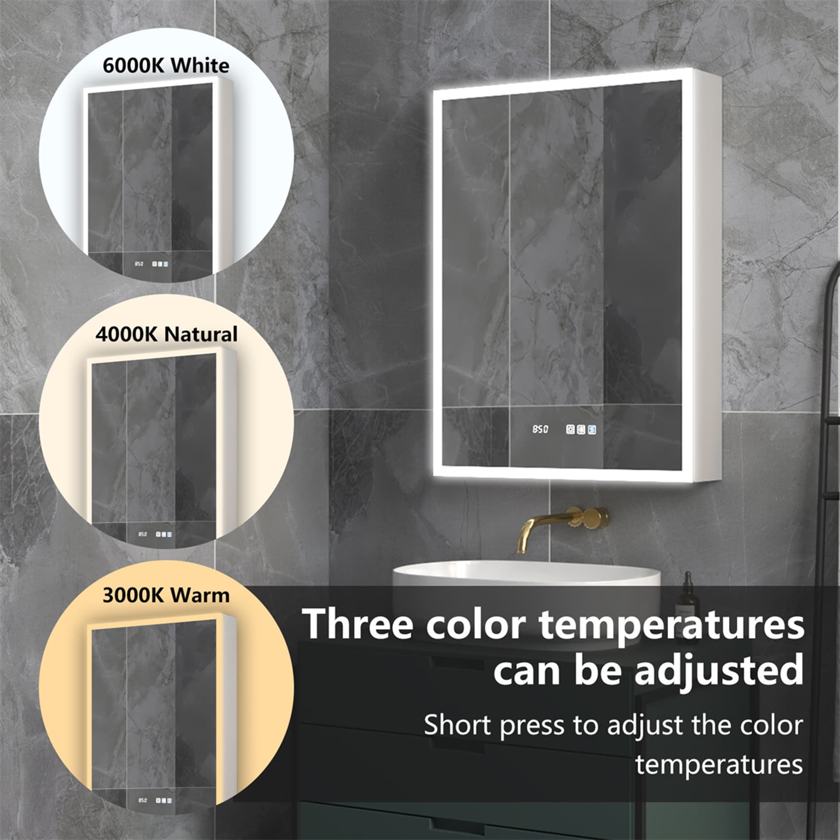 ExBrite EXMC2430V8LX Bathroom-Medicine-Cabinets - View #5