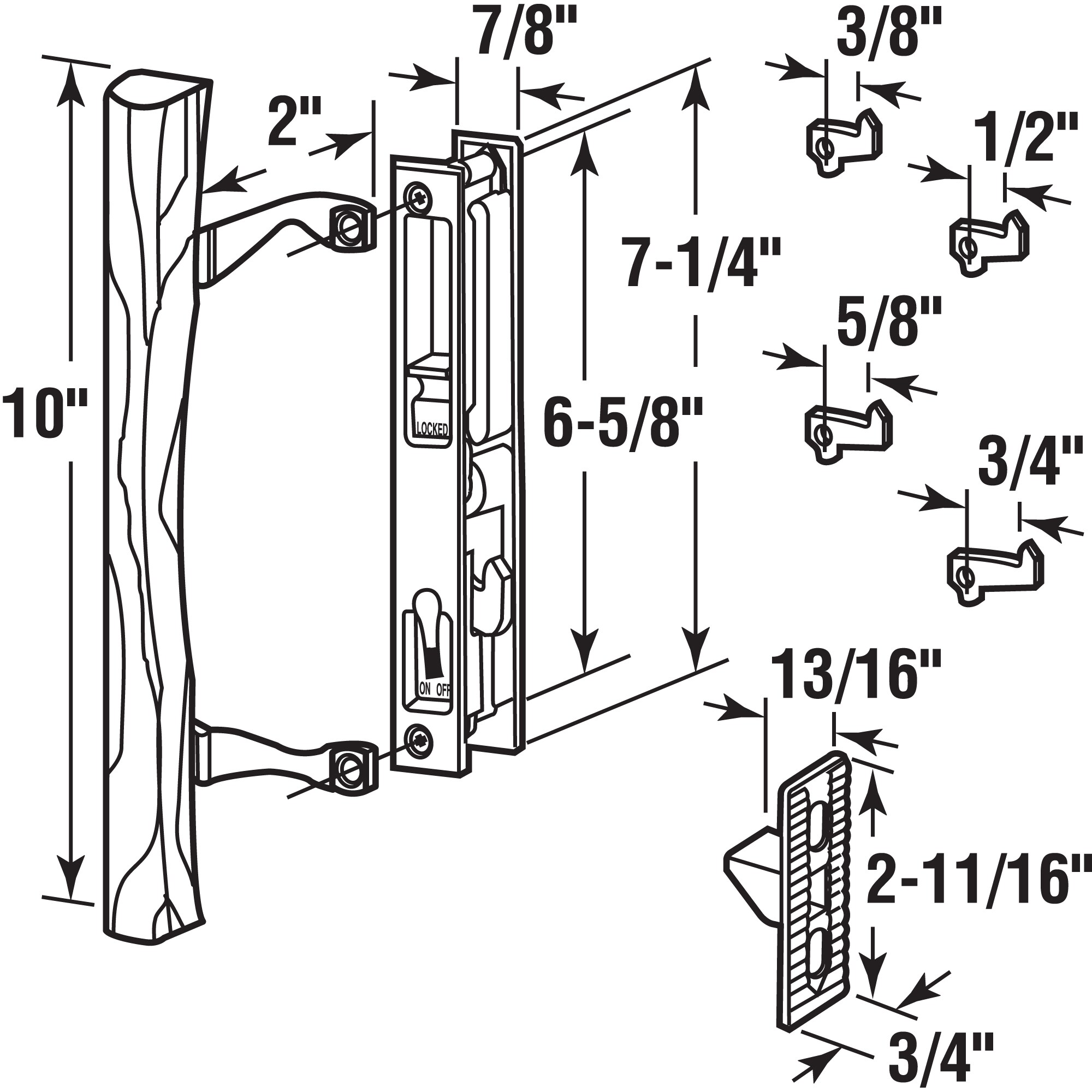 Prime-Line C 1032 Sliding-Patio-Door-Handles - View #5