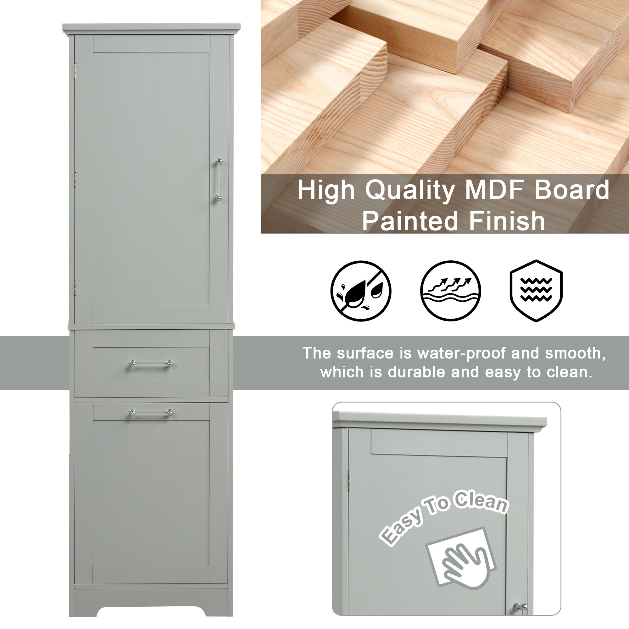 Huluwat XH-06895E Linen-Cabinets - View #3