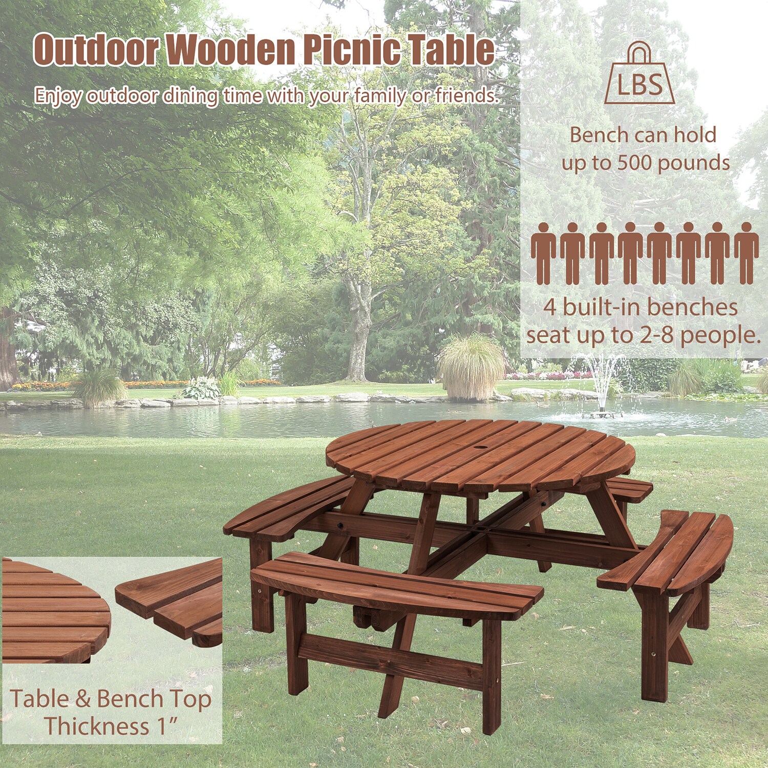 SINOFURN SYB750003BN Picnic-Tables - View #11