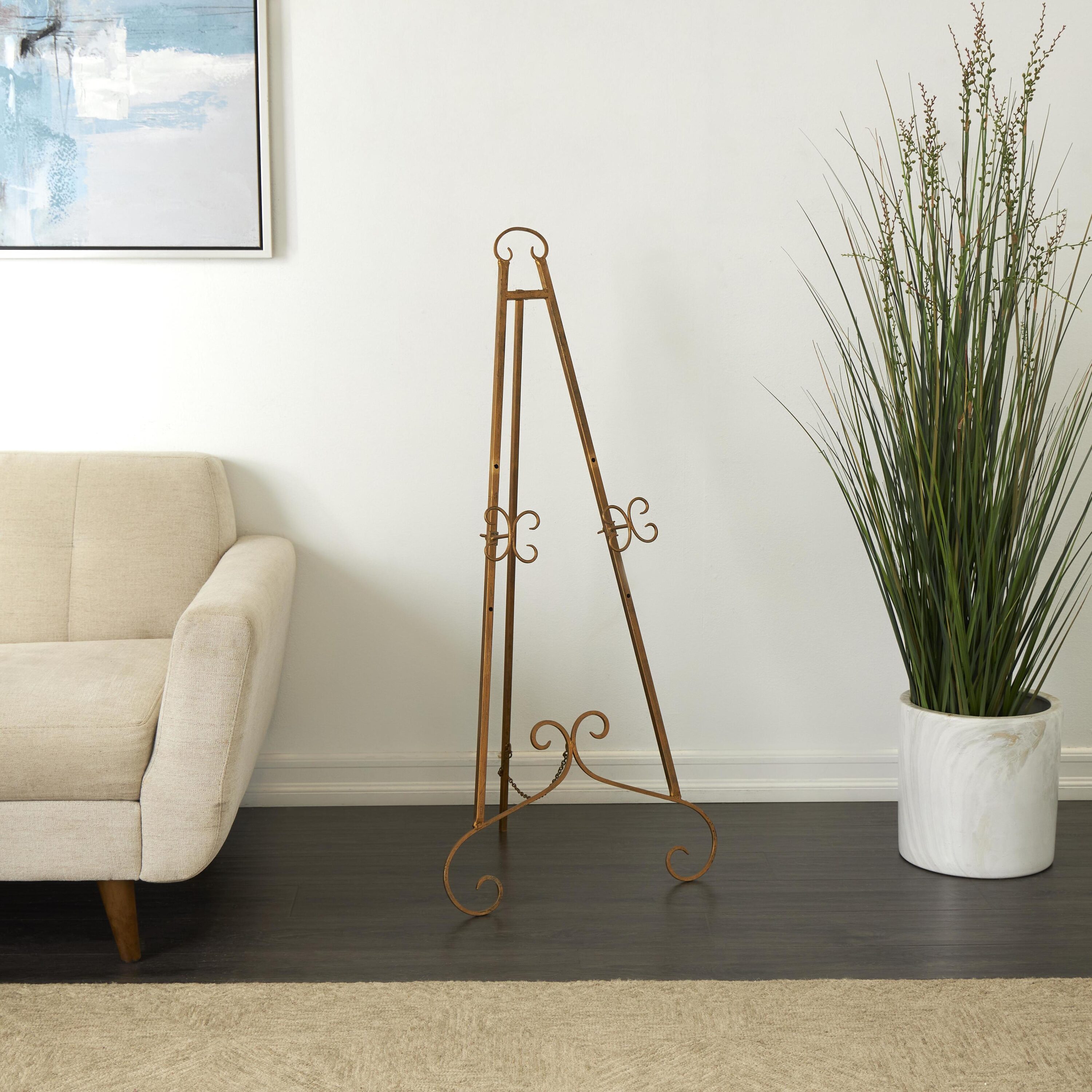 Grayson Lane 27389 Gold Iron Country Decorative easel
