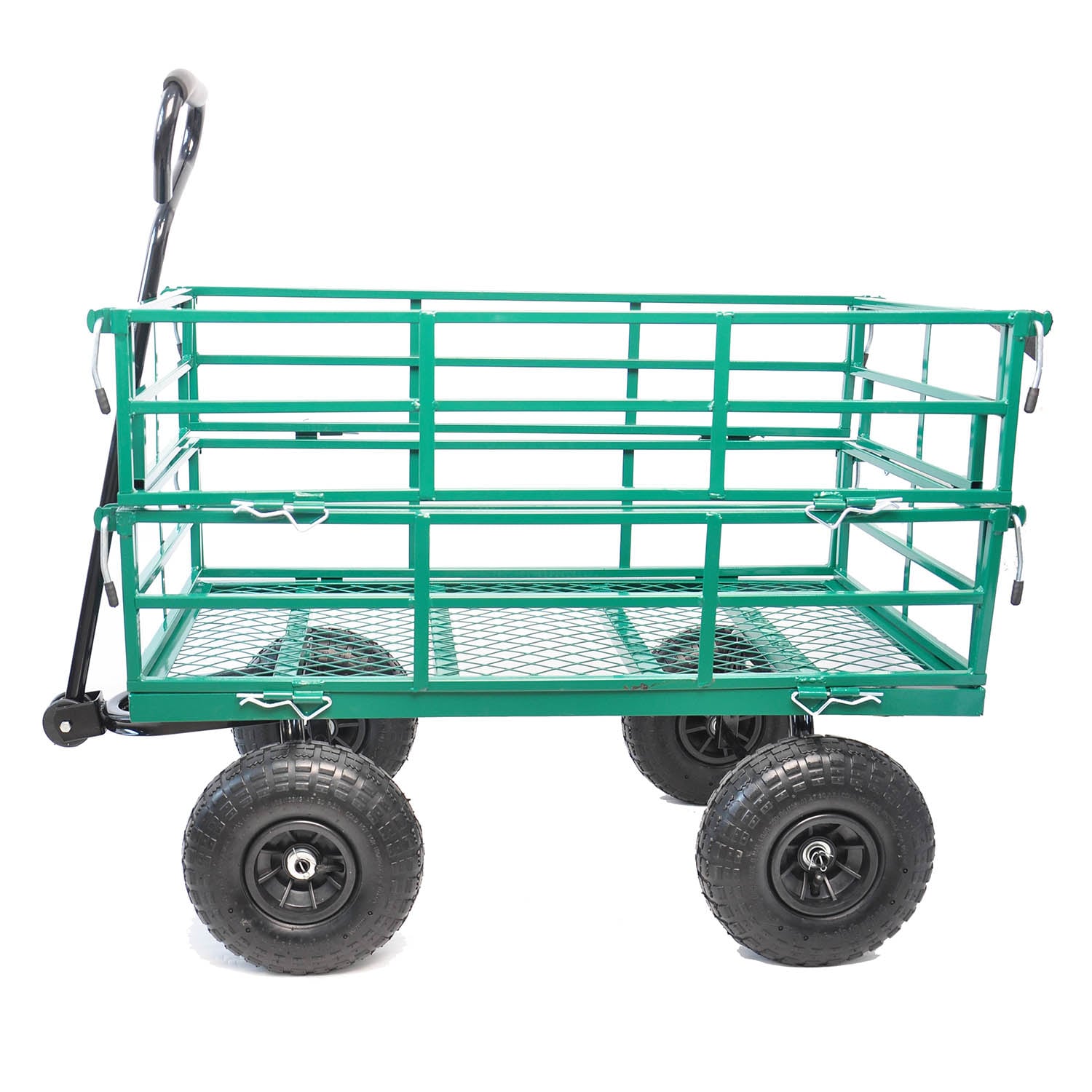 Sinofurn Heavy-duty Green Steel Garden Cart With 500 Lbs. Capacity And 