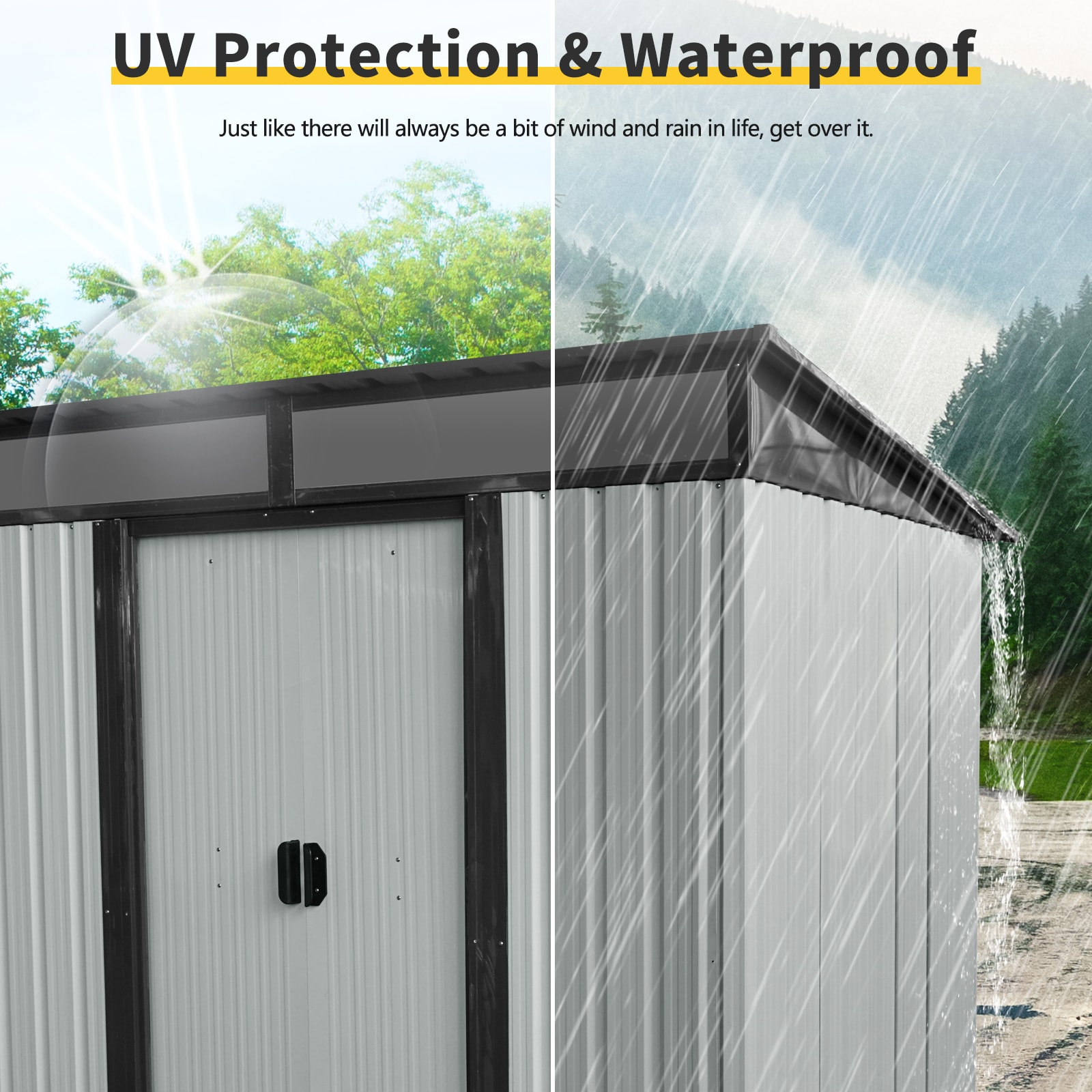 Xspracer ML-OS285WP Metal-Storage-Buildings-Sheds - View #3