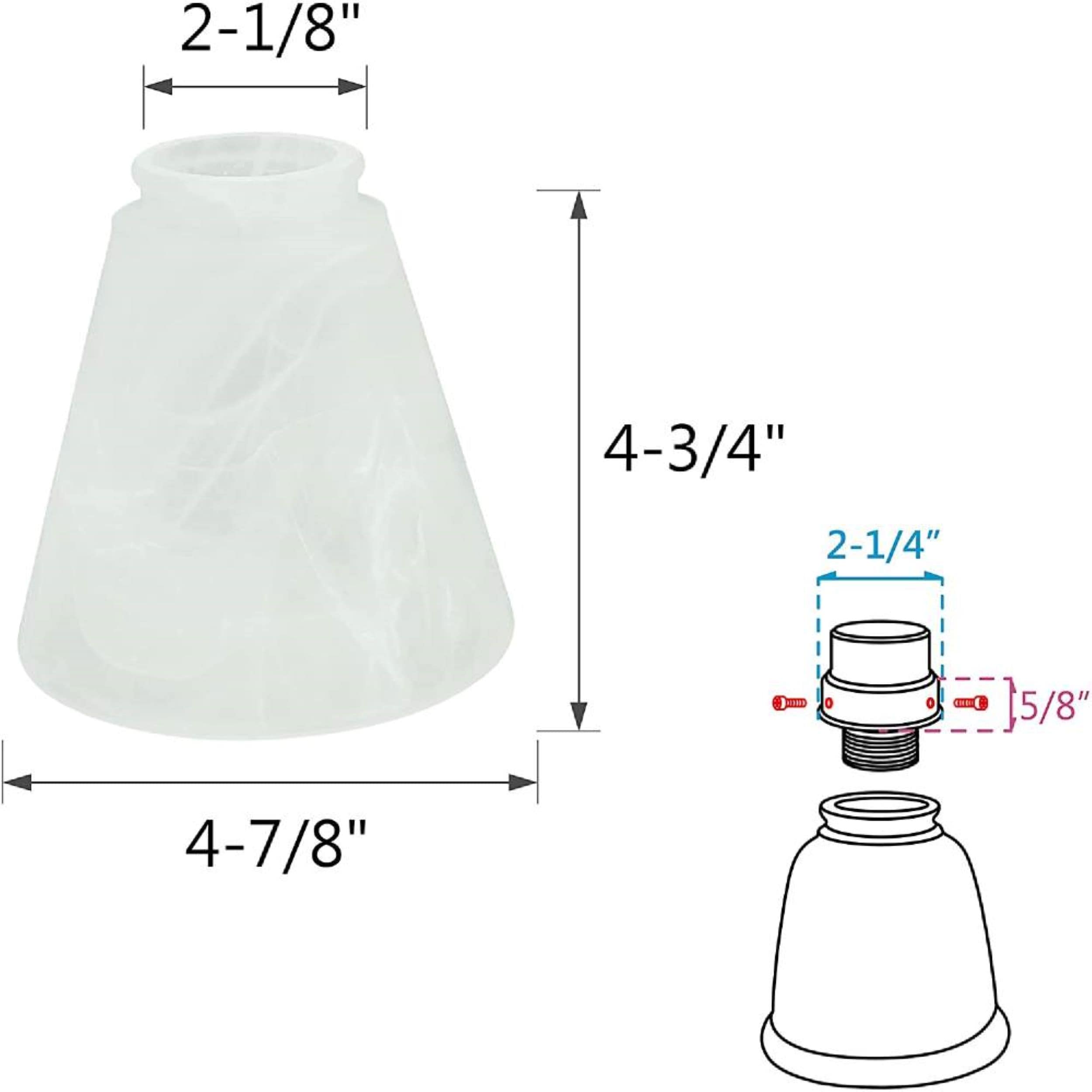 Aspen Creative Corporation 23047-4 Light-Shades - View #3