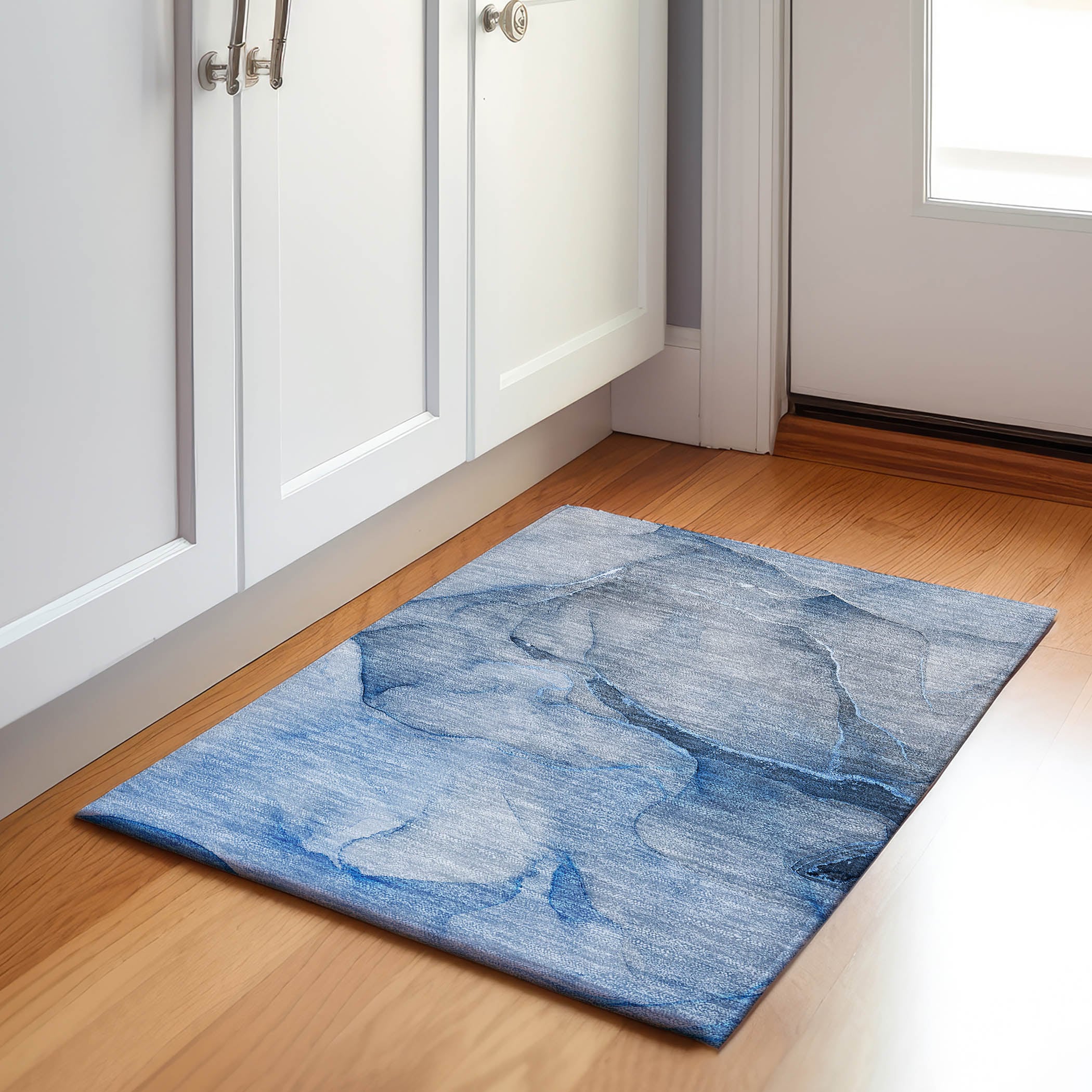 Addison Rugs AMF509OR20X30 Mayfield AMF509OR 2 x 3 (ft) Loomed Polyester Orange Rectangular Indoor Abstract Machine washable Area rug